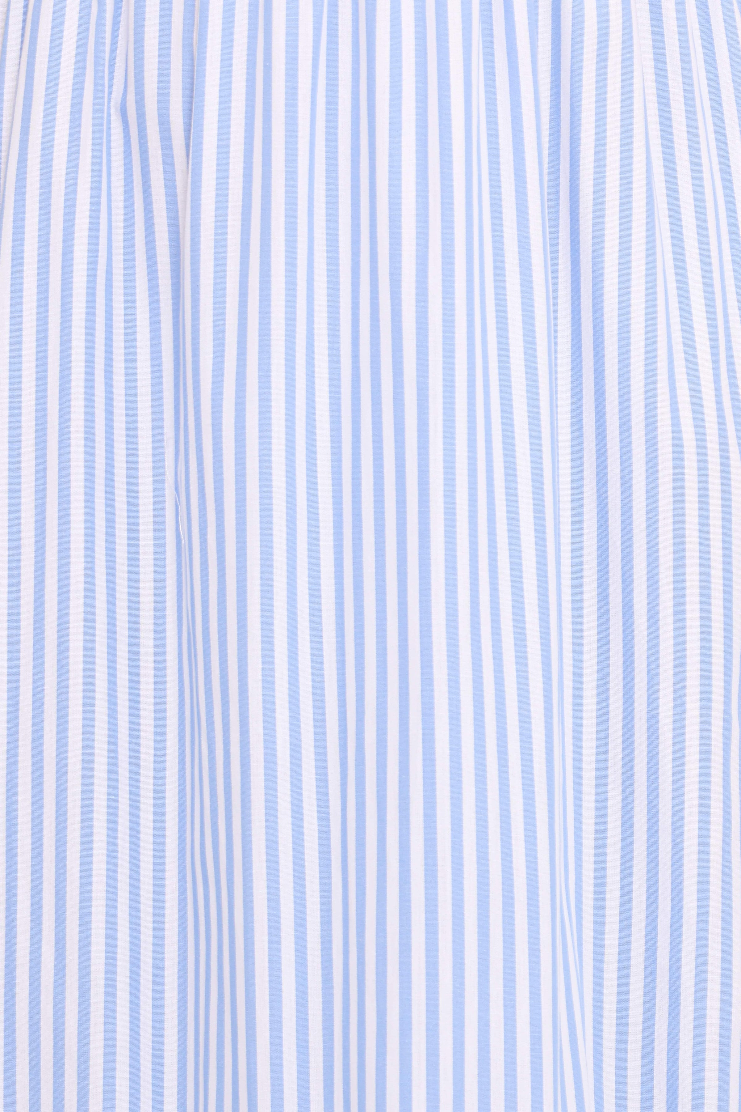 Petal and Pup USA DRESSES Steele Puff Sleeve Midi Dress - Blue Stripe