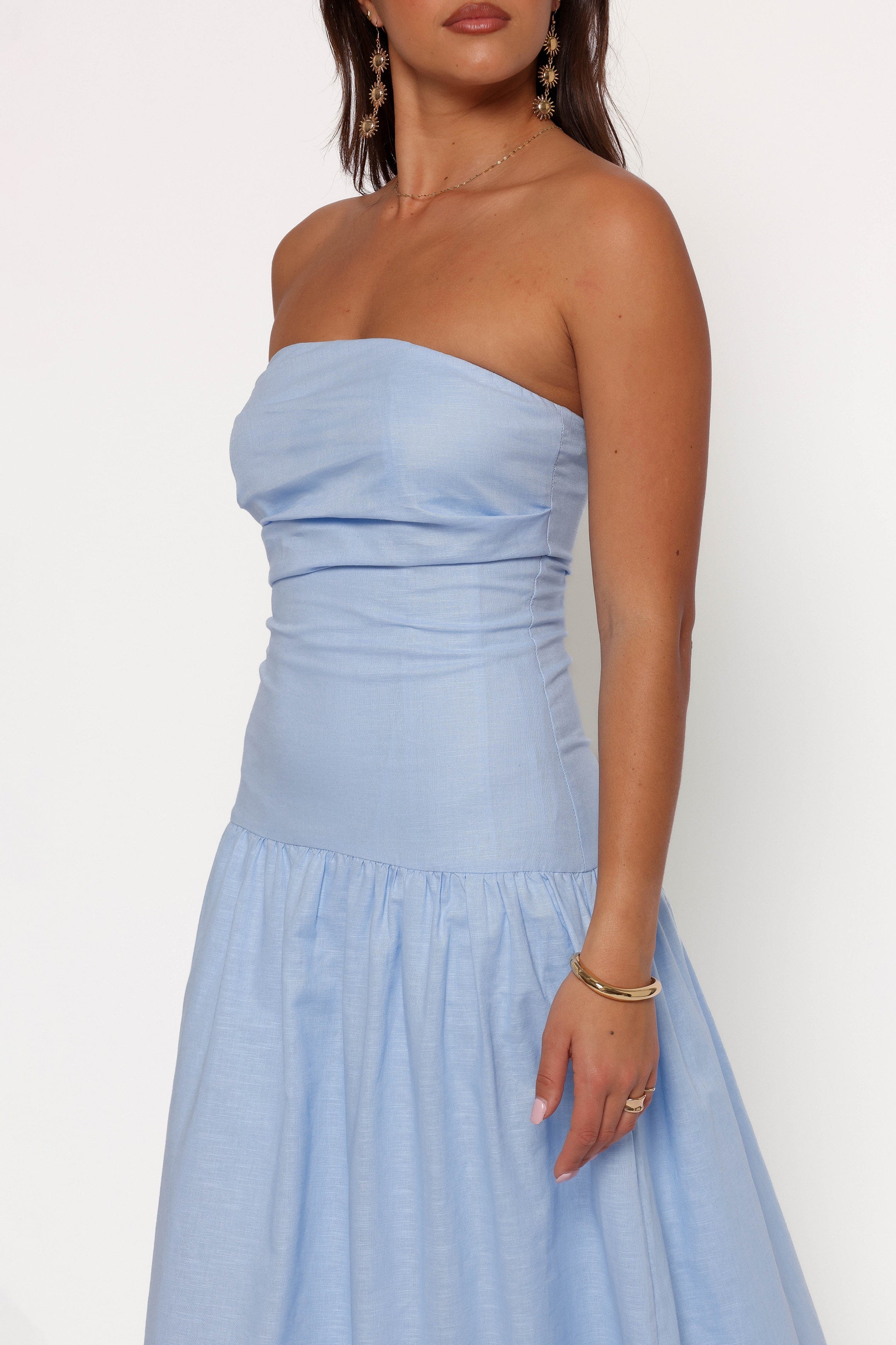 Petal and Pup USA DRESSES Stella Maxi Dress - Cornflower