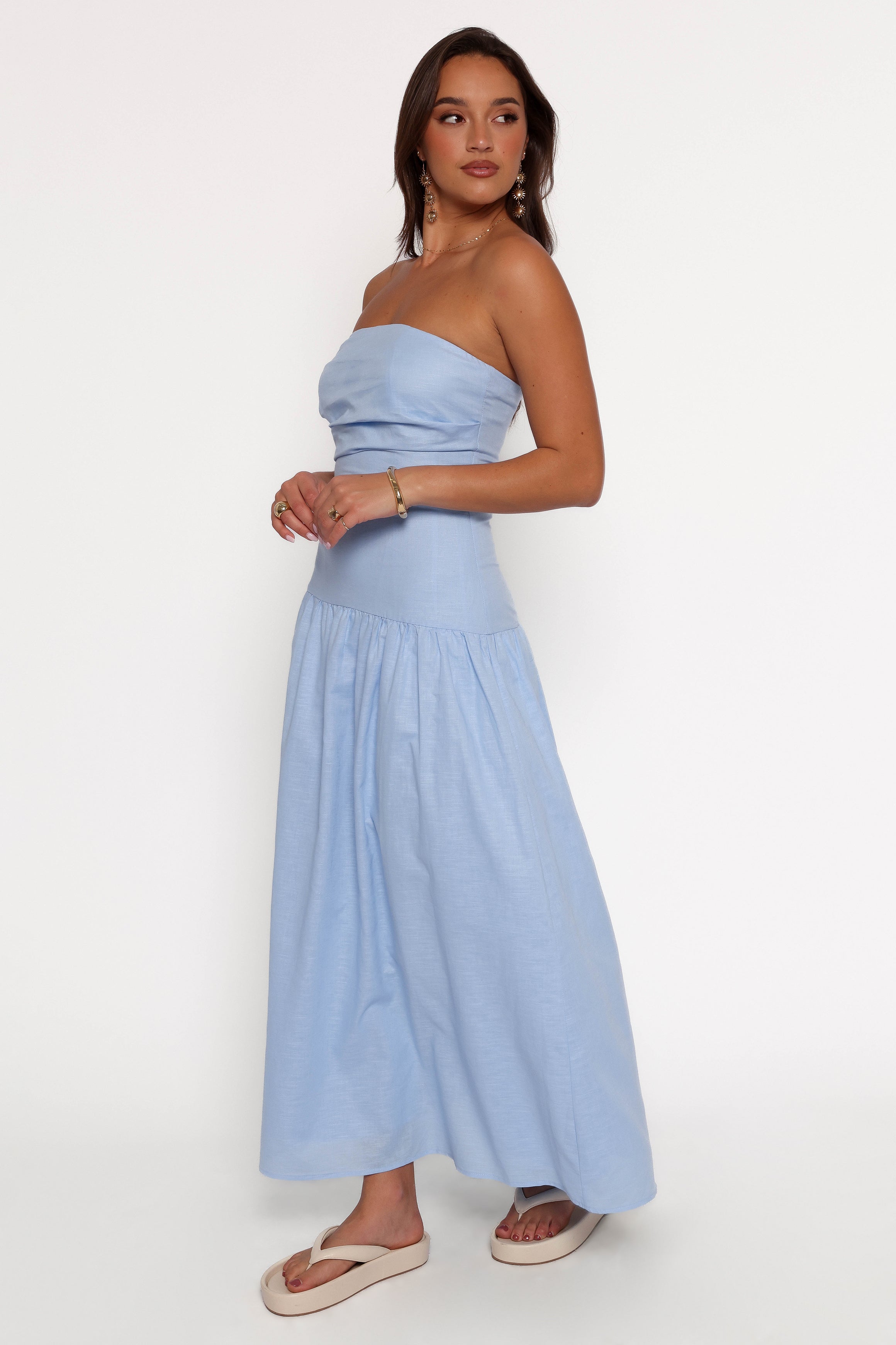 Petal and Pup USA DRESSES Stella Maxi Dress - Cornflower