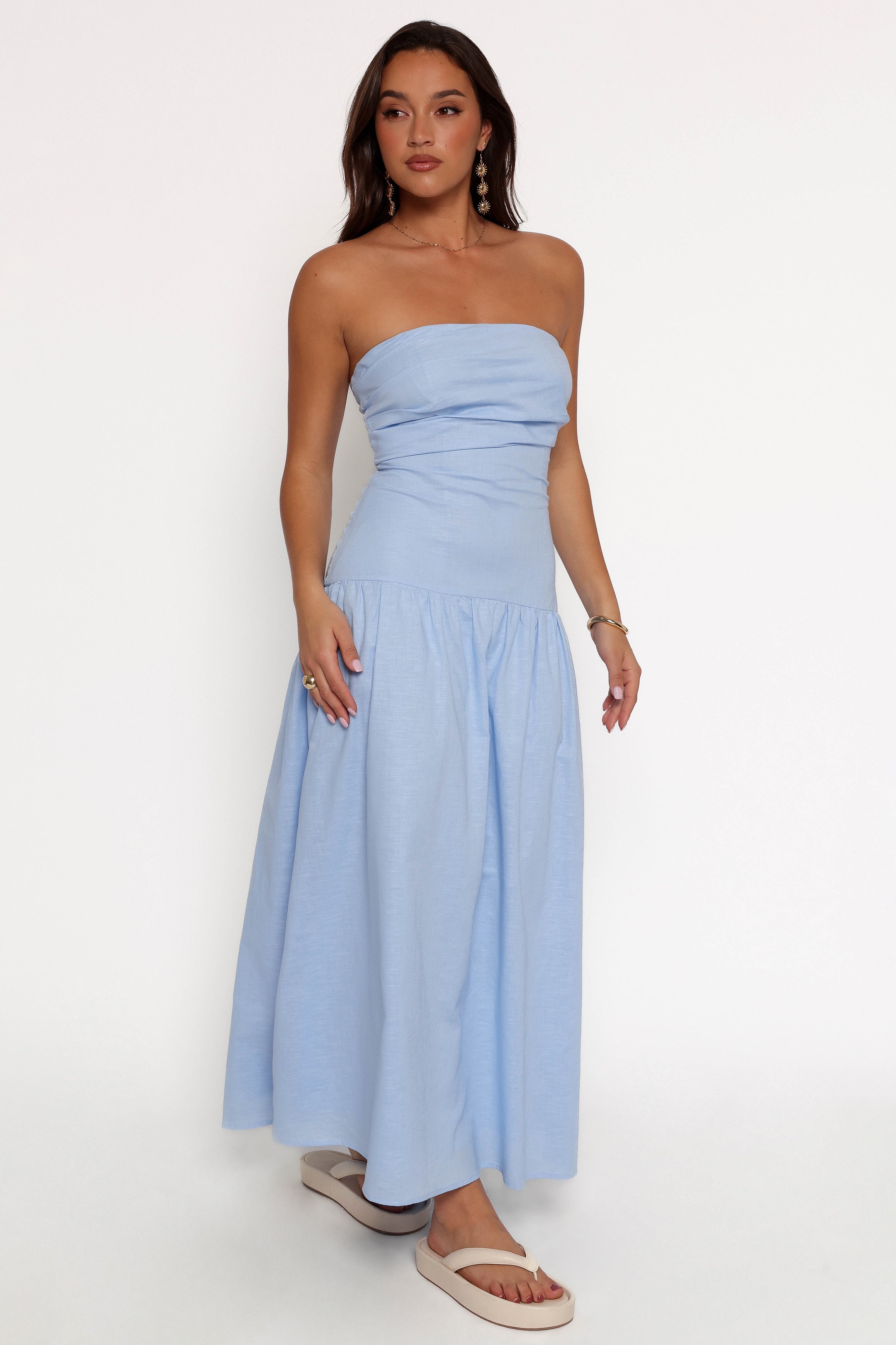 Petal and Pup USA DRESSES Stella Maxi Dress - Cornflower