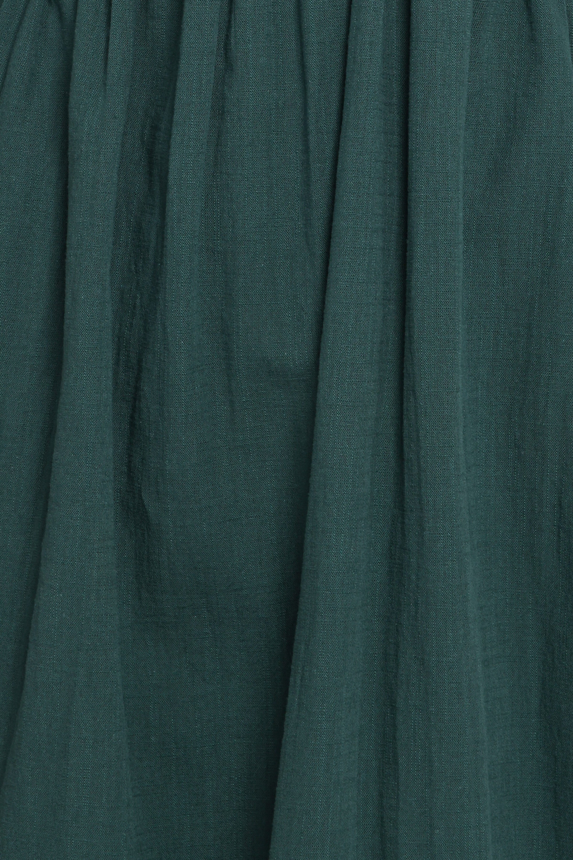 Petal and Pup USA DRESSES Sullivan Puff Sleeve Maxi Dress - Forest Green