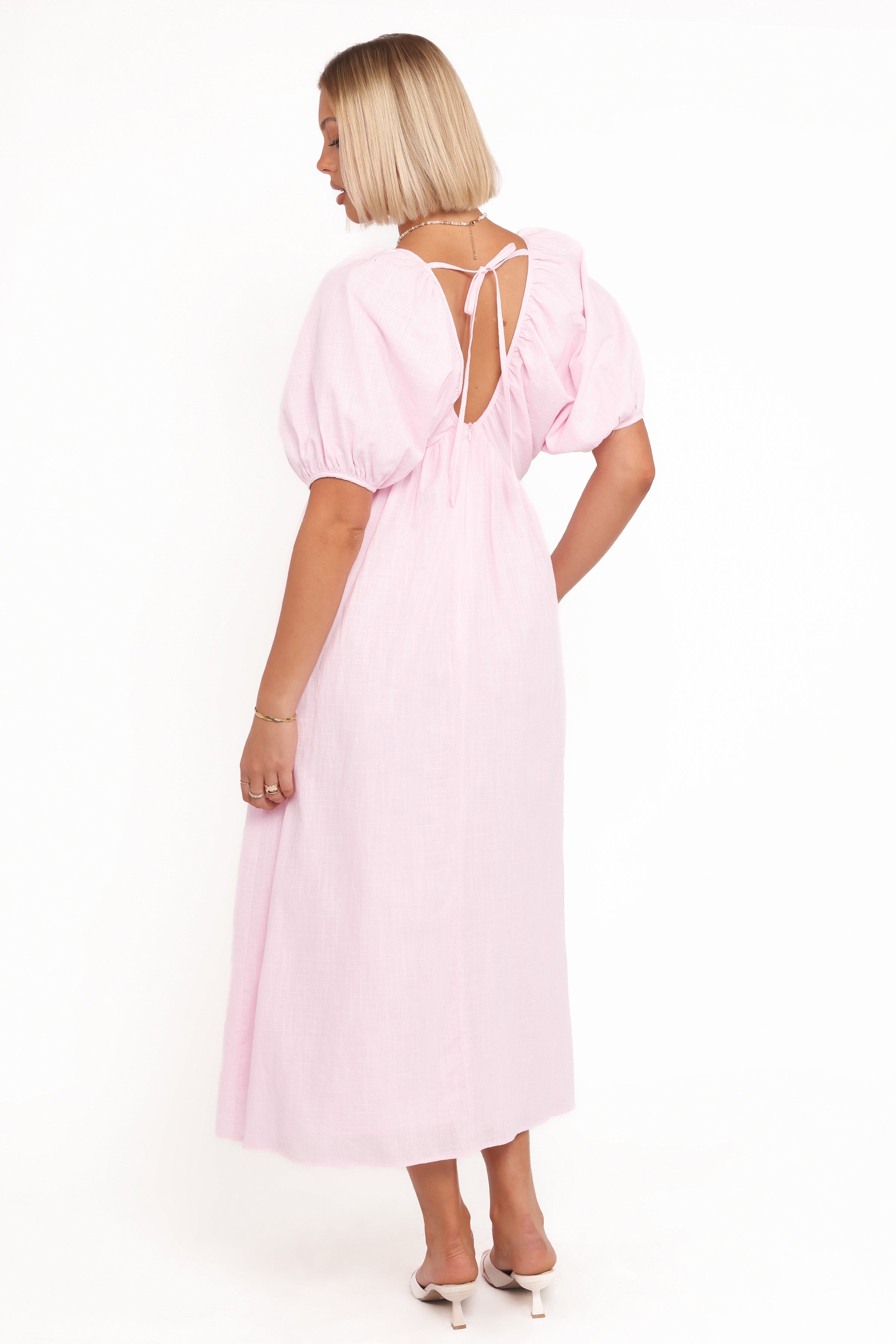 Petal and Pup USA DRESSES Sullivan Puff Sleeve Maxi Dress - Pink