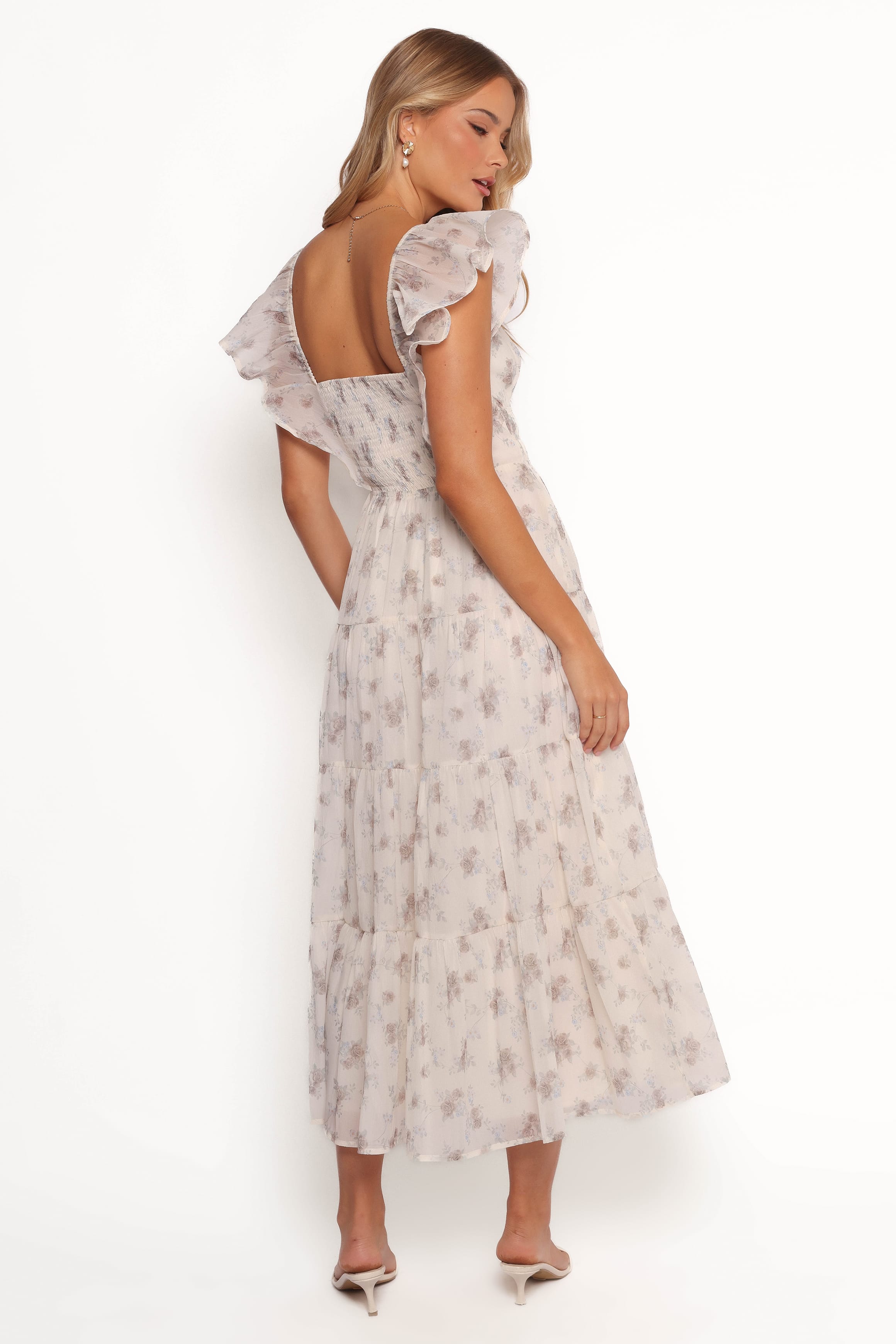 Petal and Pup USA DRESSES Talia Maxi Dress - Cream Multi Floral (Hold for Rack)