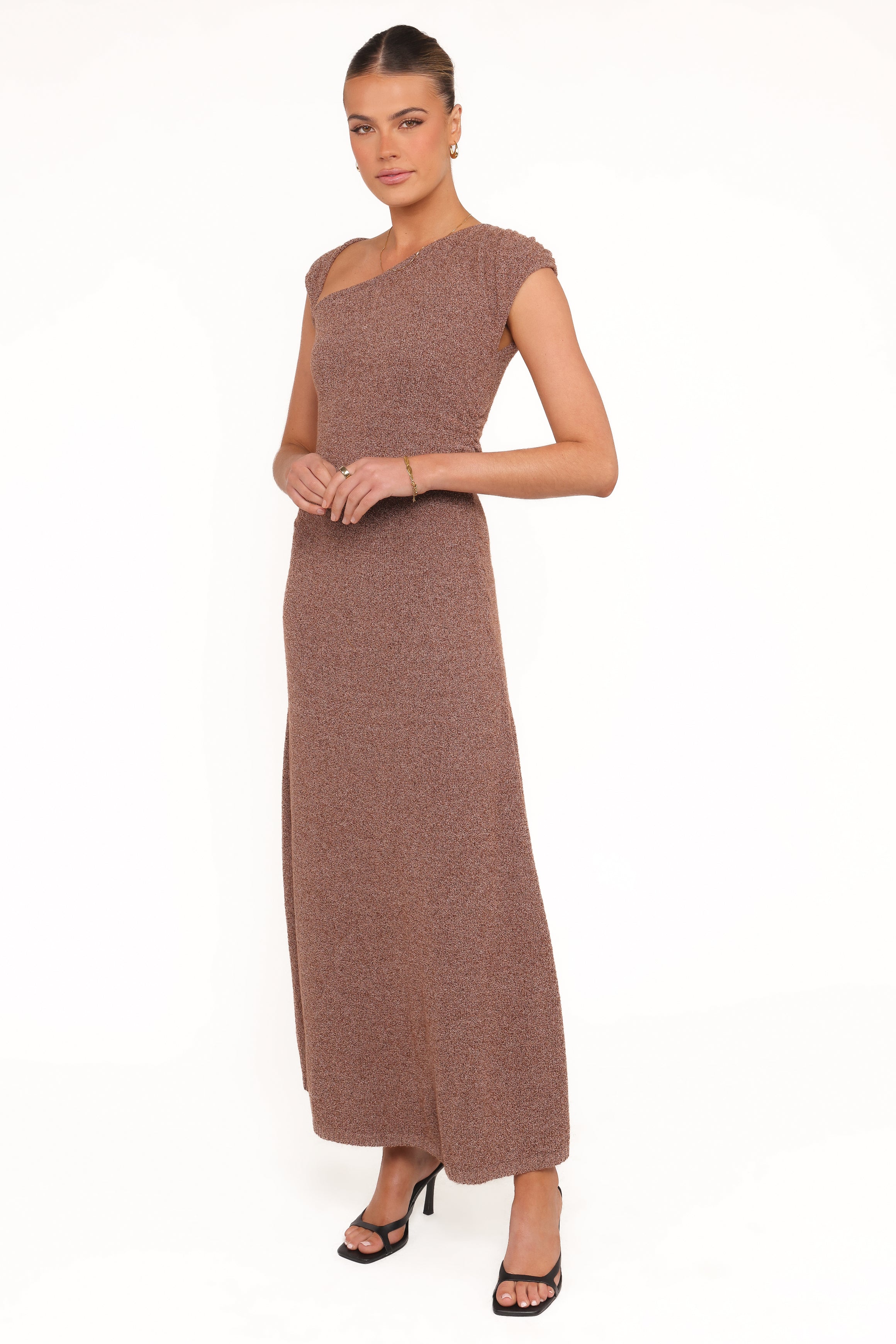 Petal and Pup USA DRESSES Talisa Midi Dress - Brown Marle