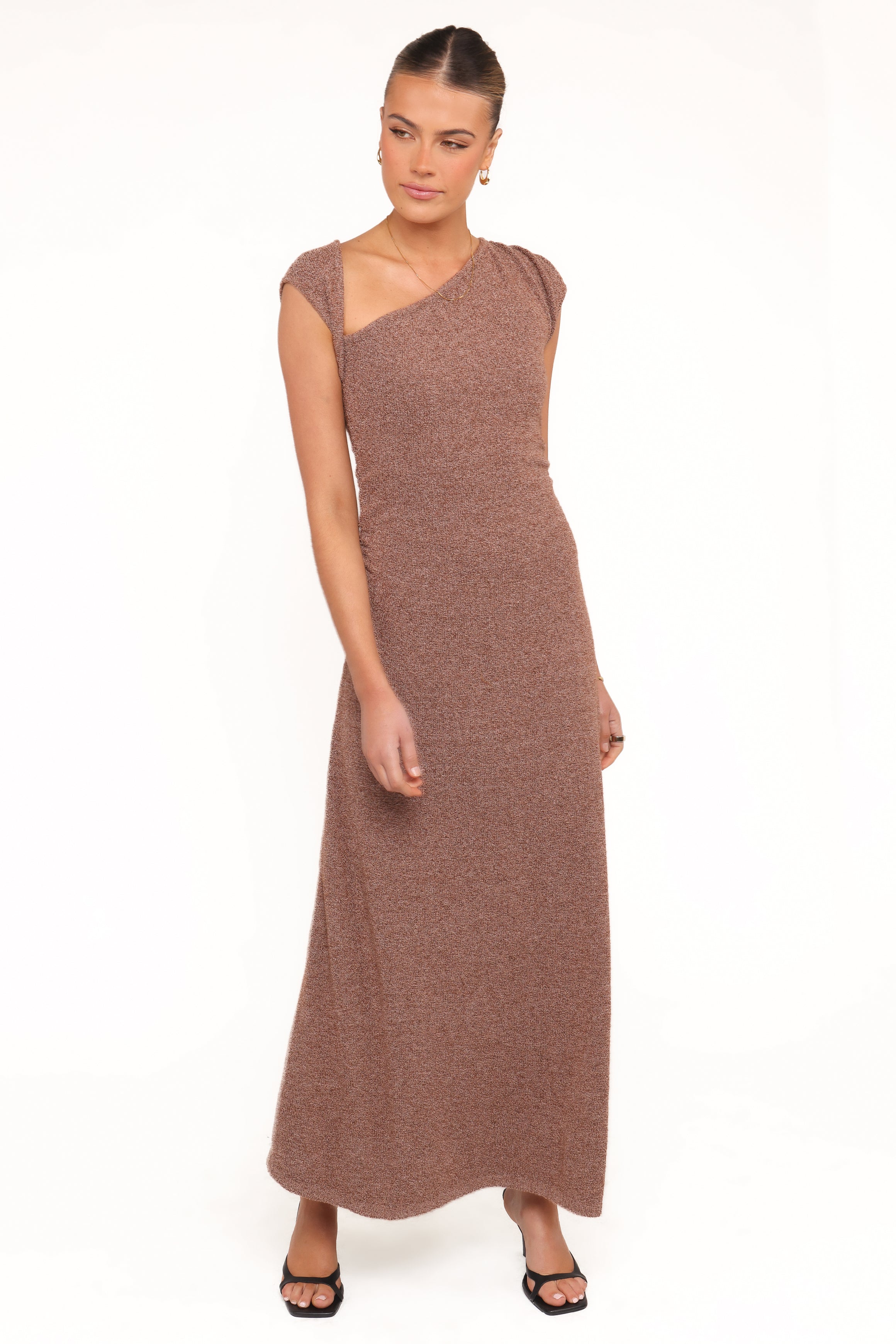 Petal and Pup USA DRESSES Talisa Midi Dress - Brown Marle