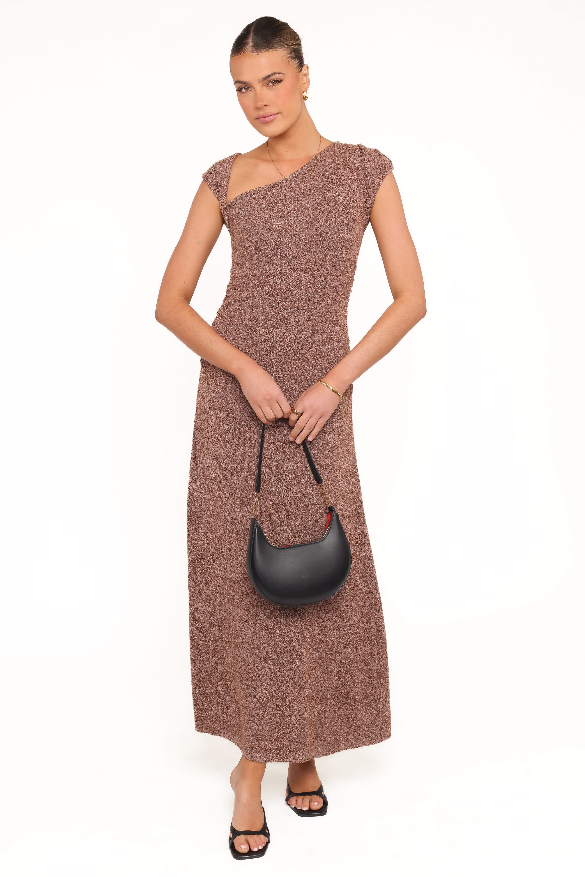 Petal and Pup USA DRESSES Talisa Midi Dress - Brown Marle