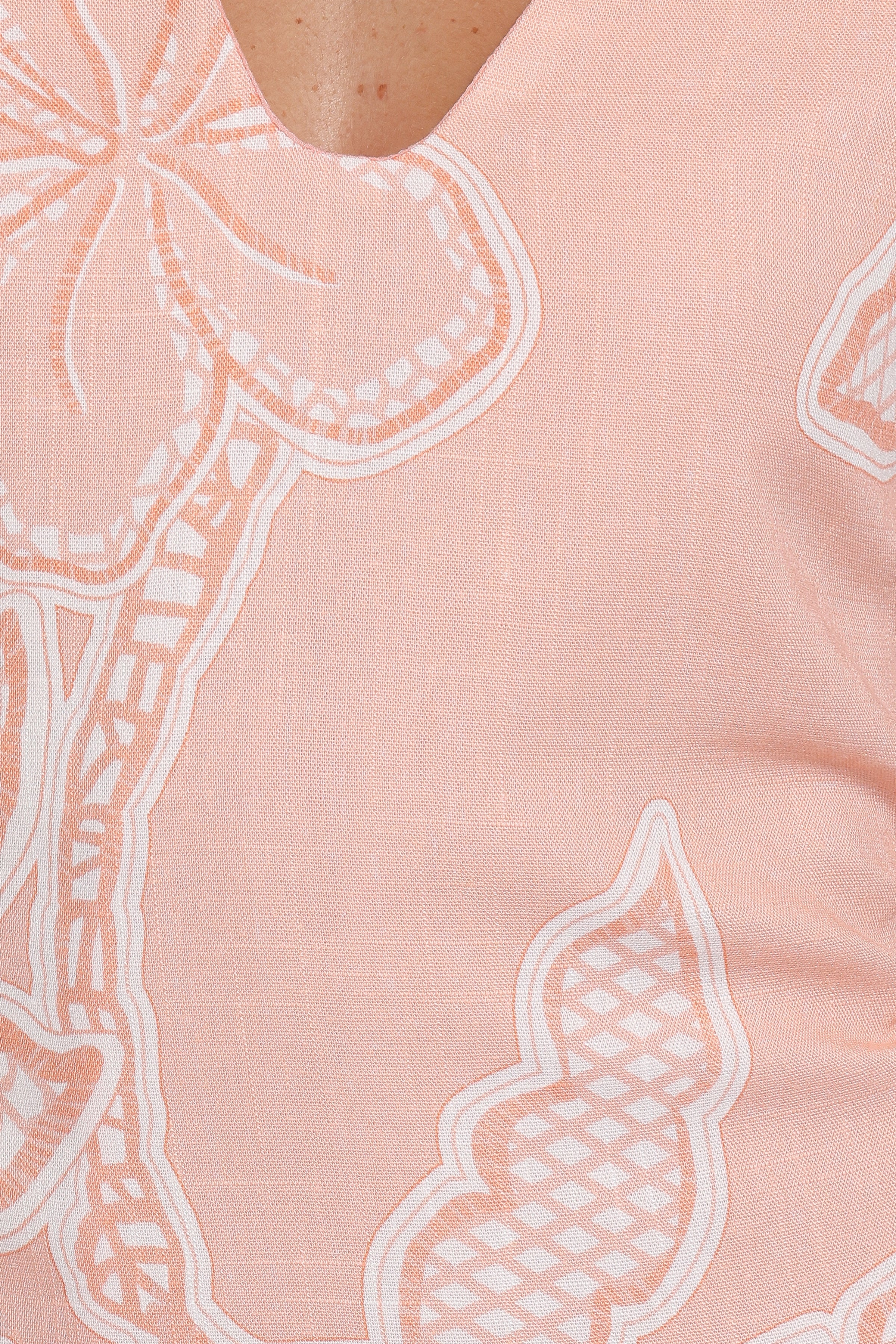 Petal and Pup USA DRESSES Tamika Mini Dress - Peach Floral