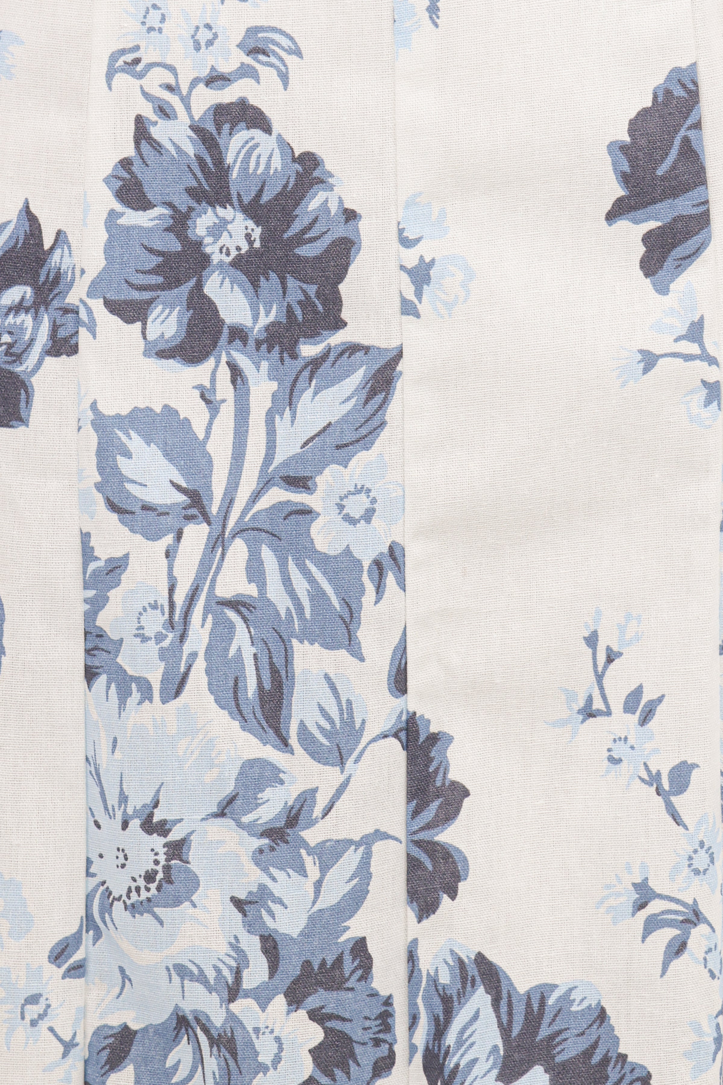 Petal and Pup USA DRESSES Tamira Strapless Midi Dress - Blue Floral