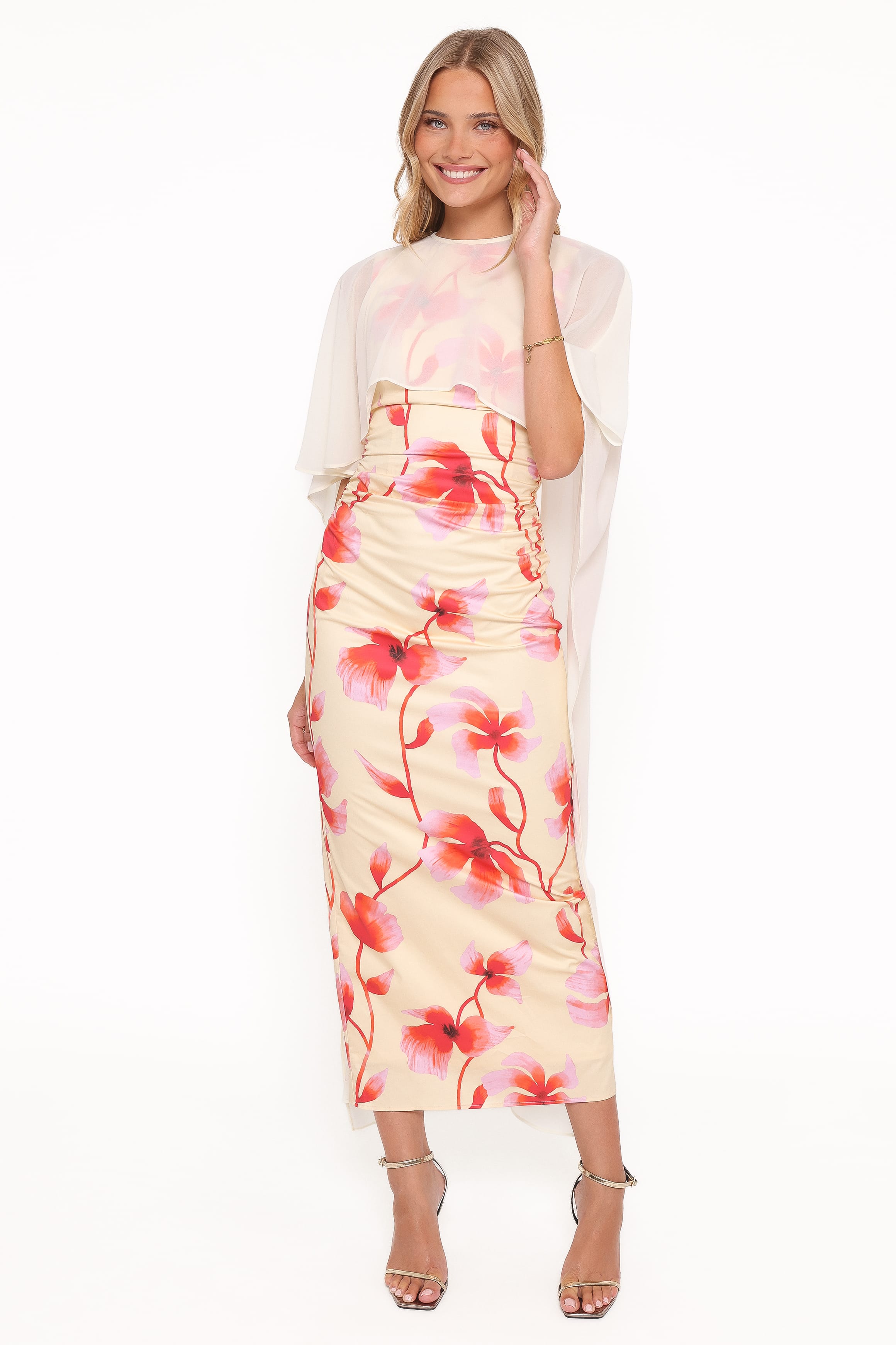 Petal and Pup USA DRESSES Tamzyn Maxi Dress - Pink Floral