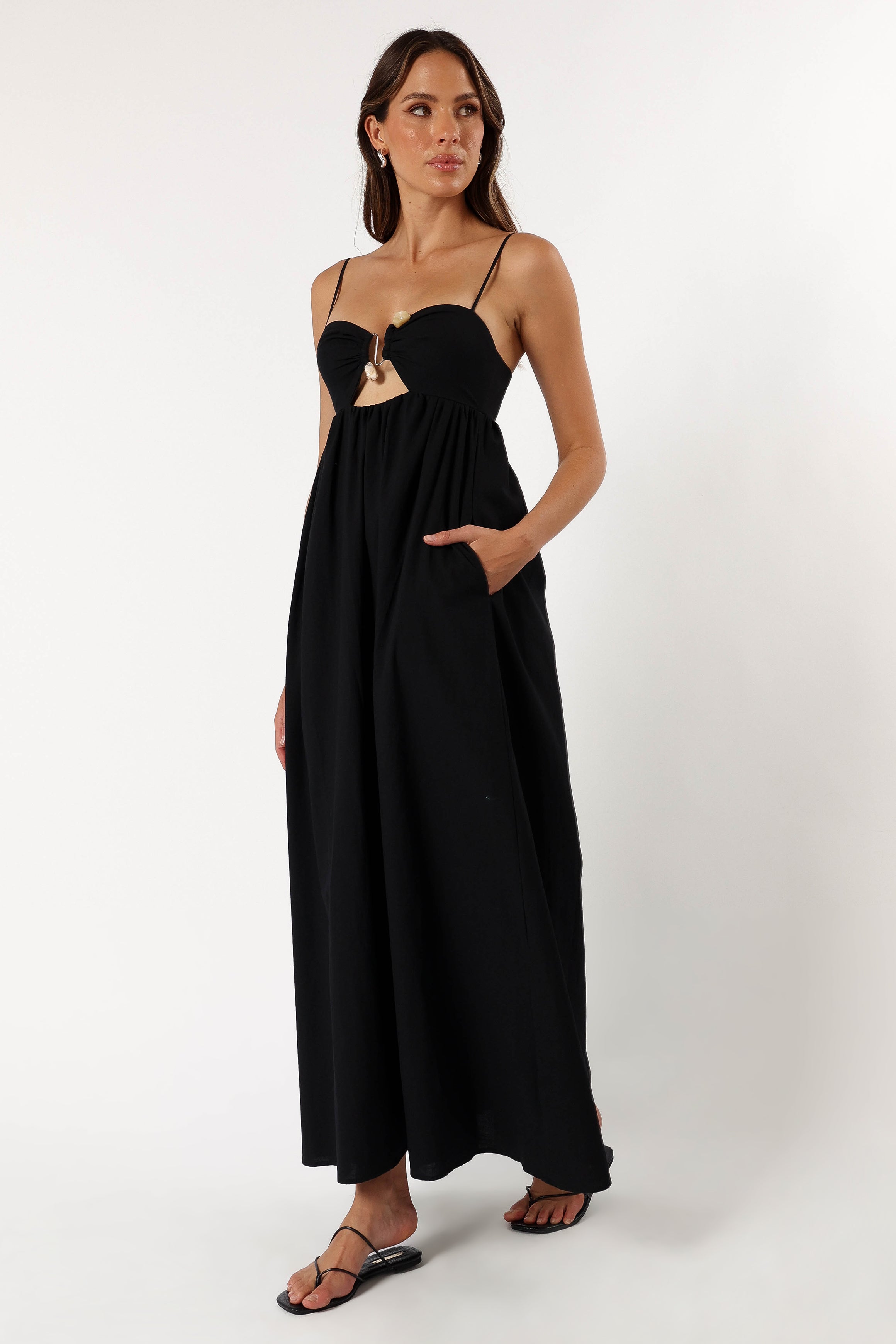 Petal and Pup USA DRESSES Tanala Maxi Dress - Black