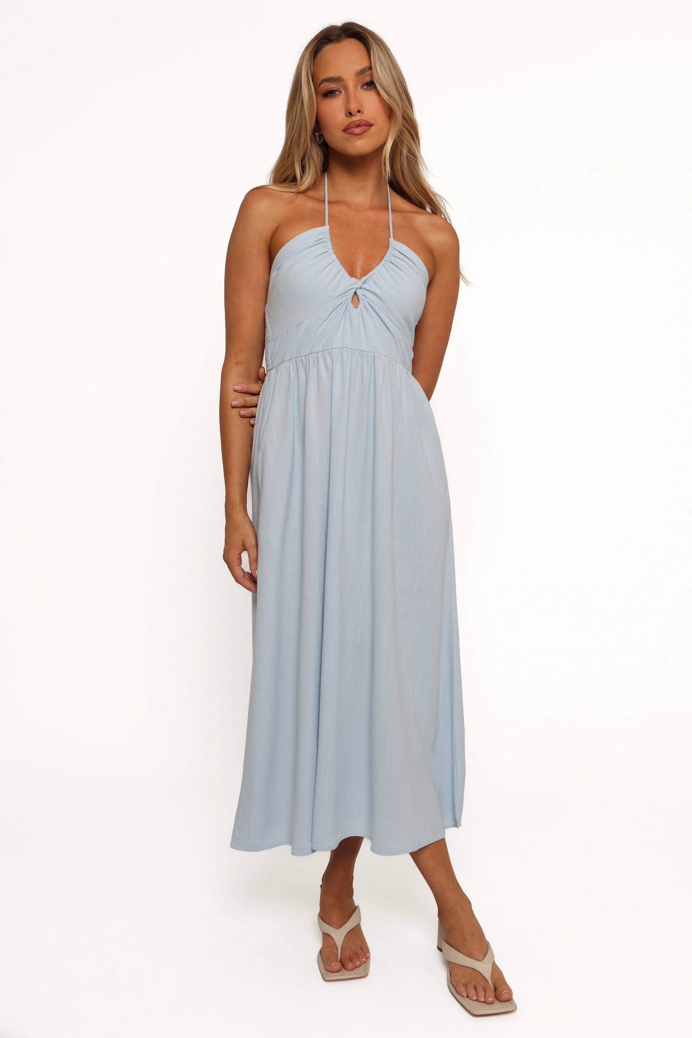 Petal and Pup USA DRESSES Tanner Midi Dress - Light Blue (Hold for Rack)