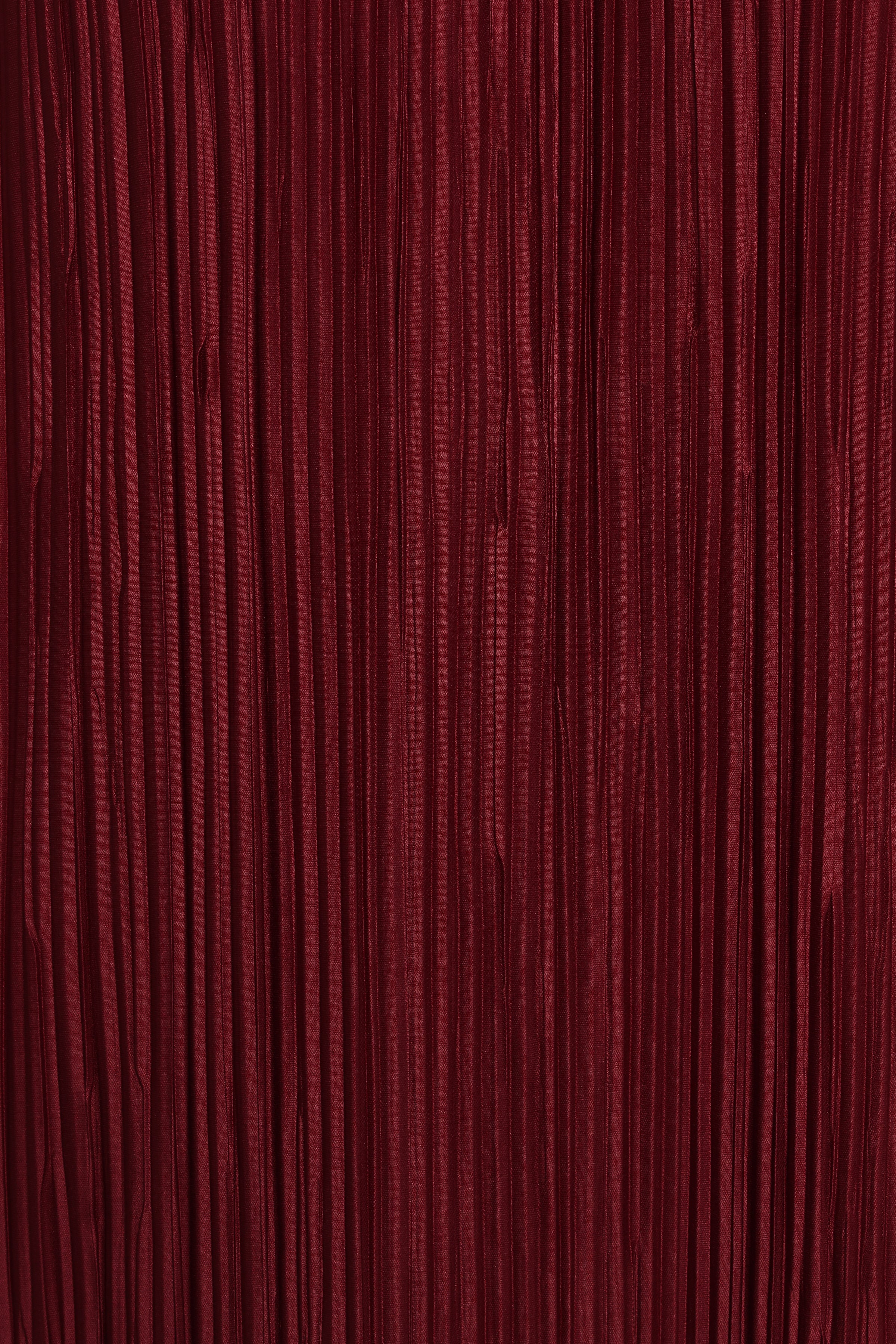 Petal and Pup USA DRESSES Tannikah Plisse Midi Dress - Ruby Wine (Hold for Rack)