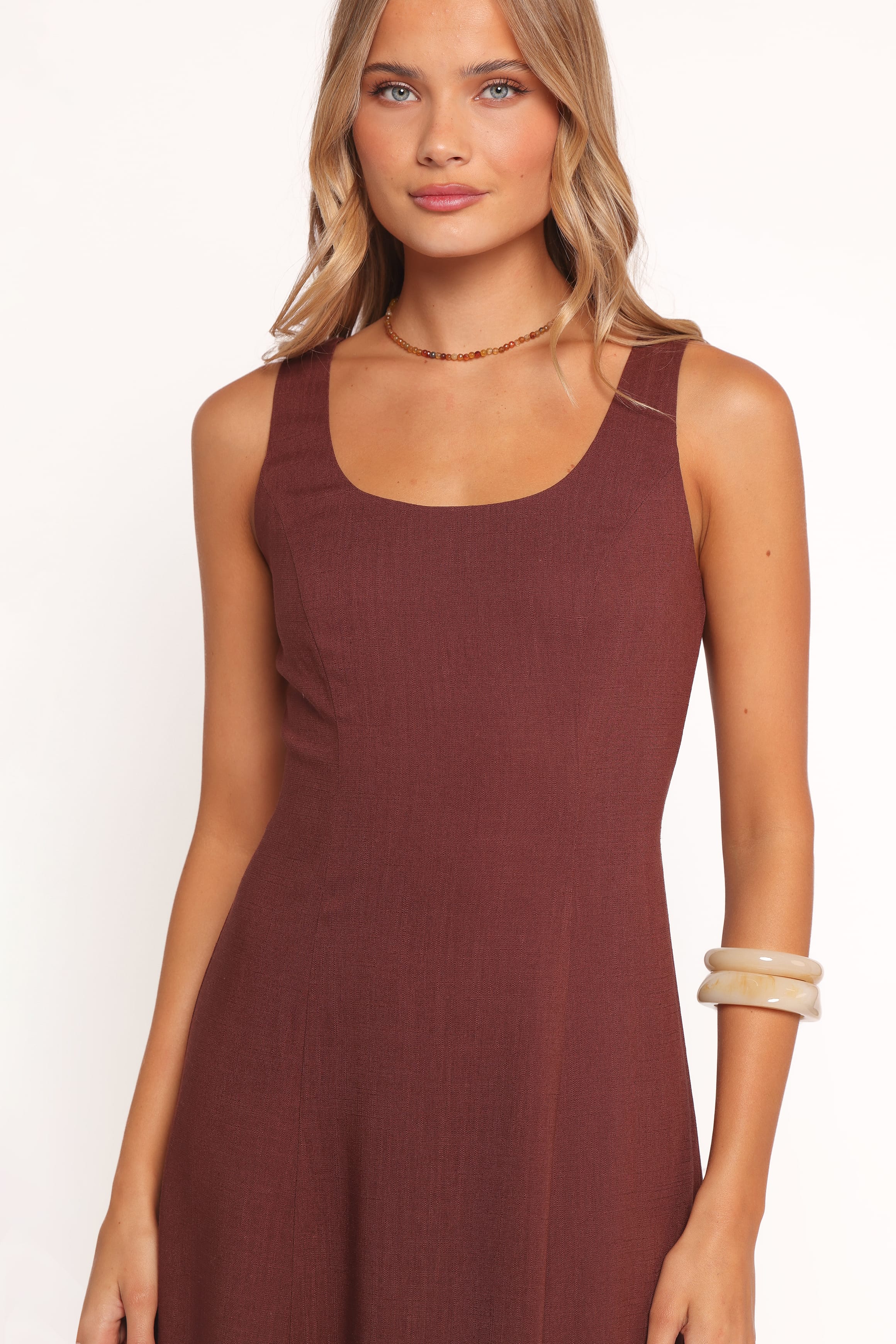 Petal and Pup USA DRESSES Tatum Maxi Dress - Chocolate