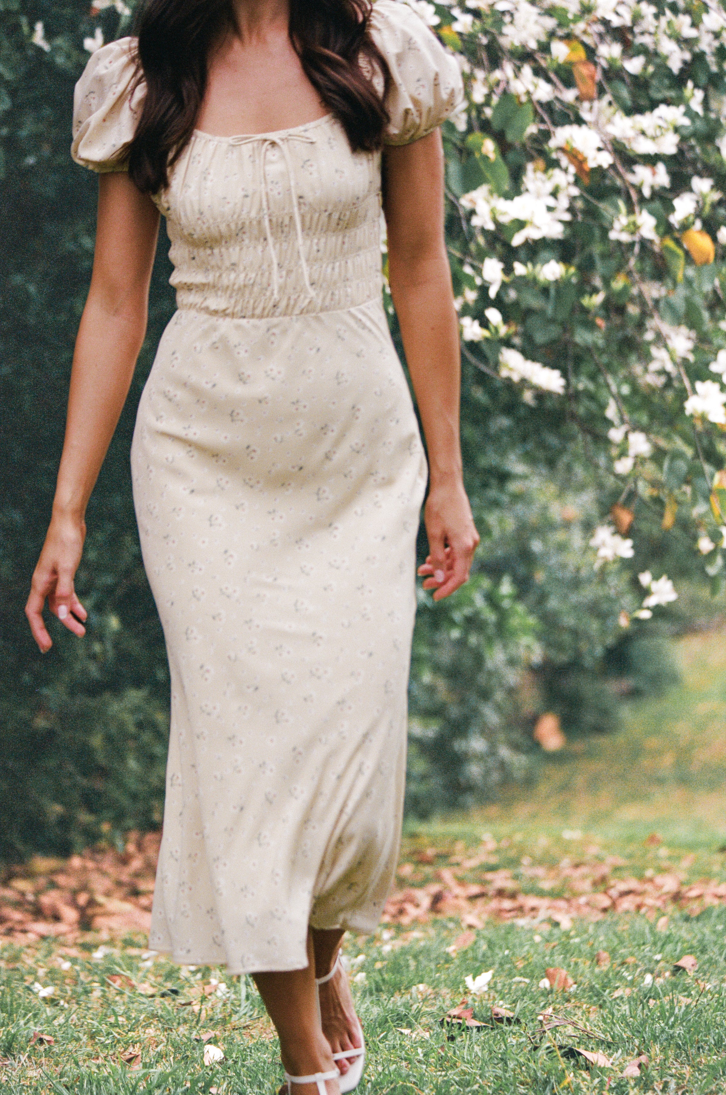 Petal and Pup USA DRESSES Teigan Midi Dress - Yellow Floral