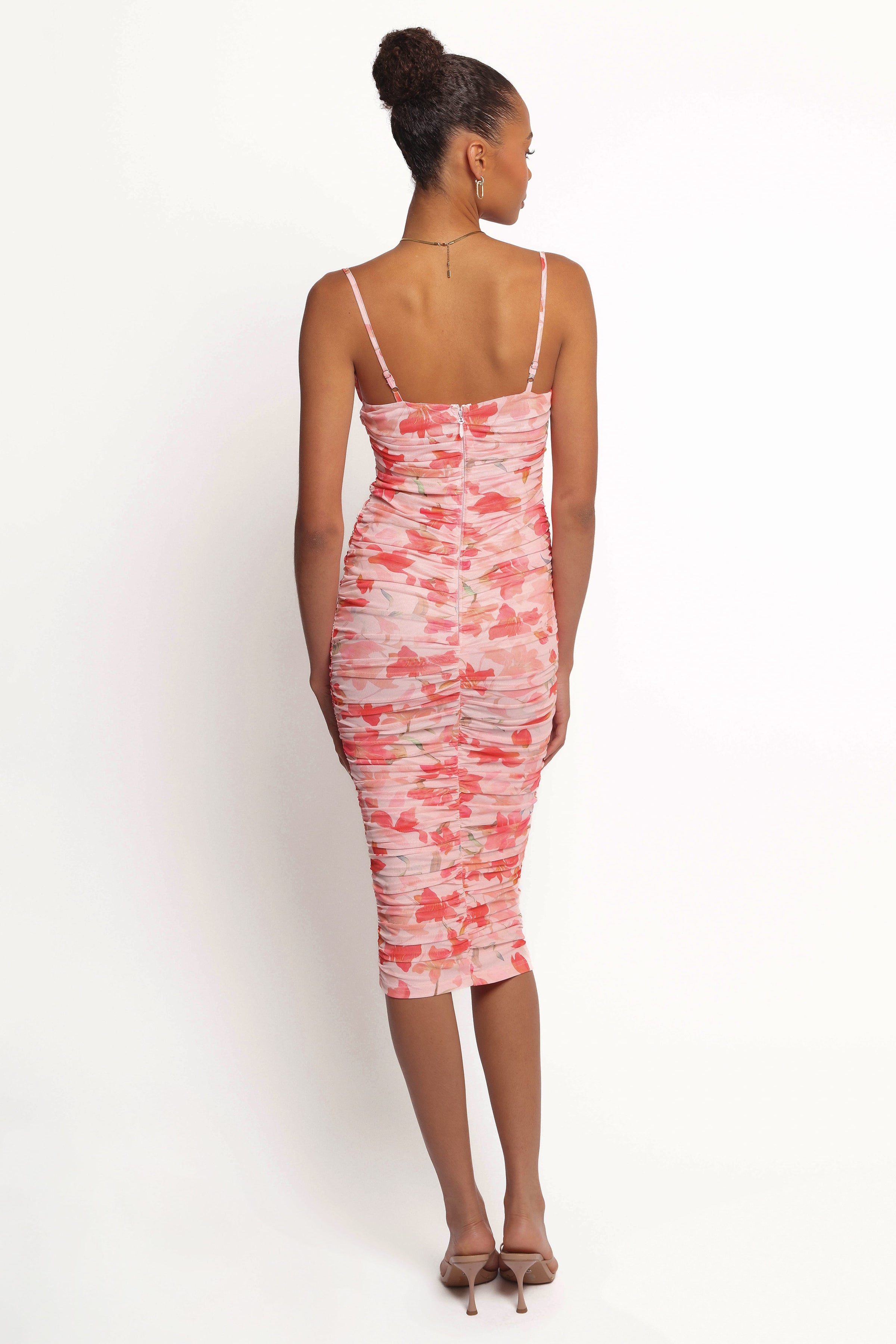 Petal and Pup USA DRESSES Tempest Midi Dress - Pink Floral (Hold for Amazon)
