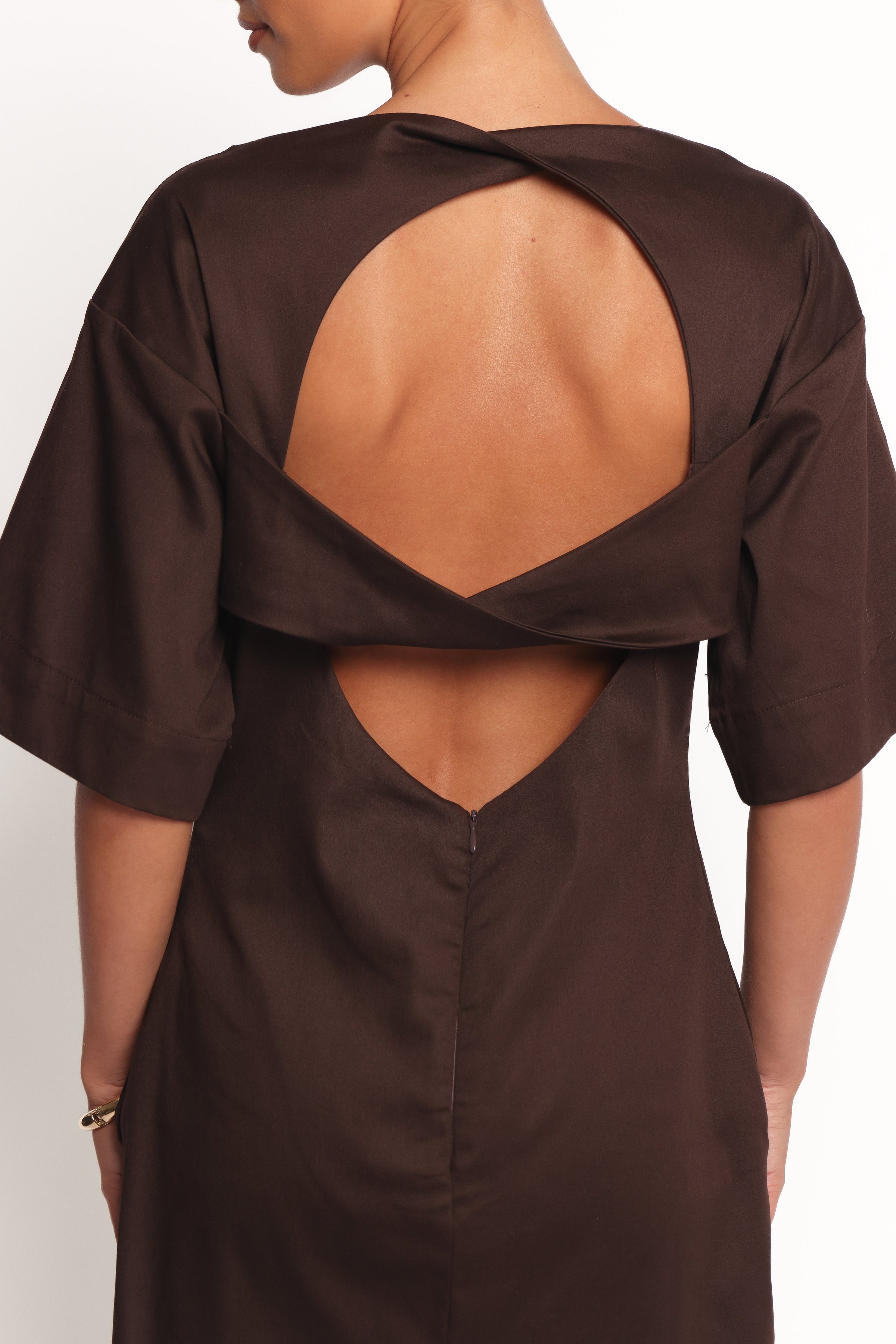 Petal and Pup USA DRESSES Thorne Mini Dress - Chocolate (Hold for Rack)