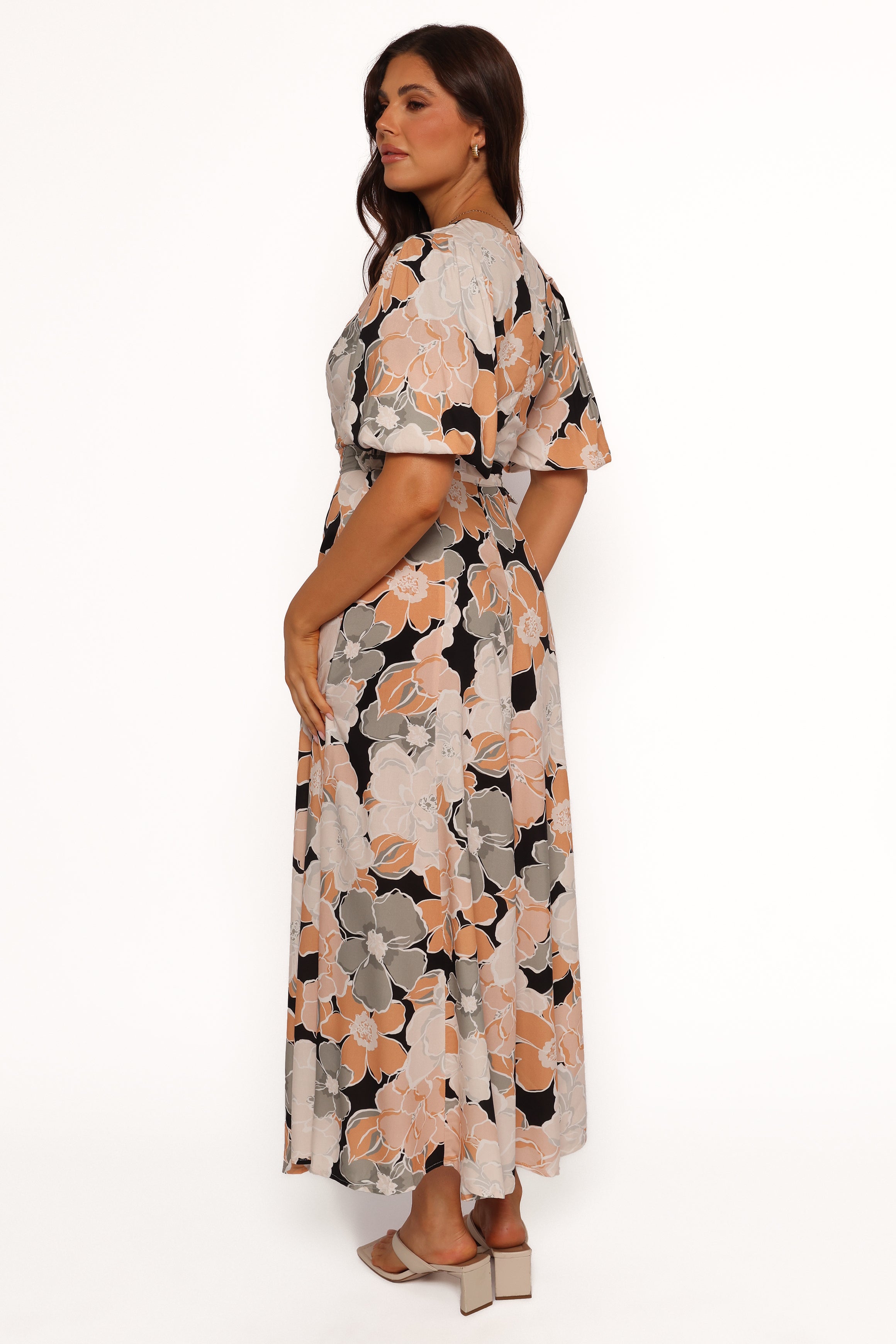 Petal and Pup USA DRESSES Tiarni Maxi Dress - Black Floral