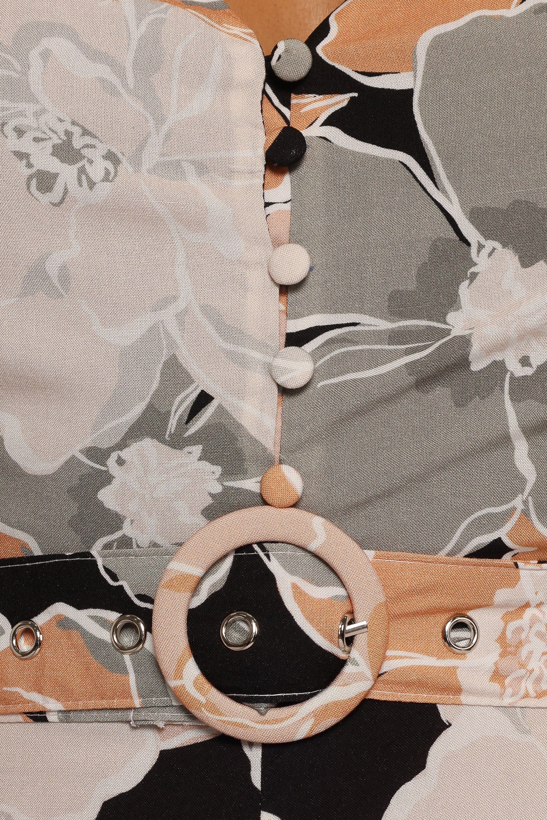Petal and Pup USA DRESSES Tiarni Maxi Dress - Black Floral