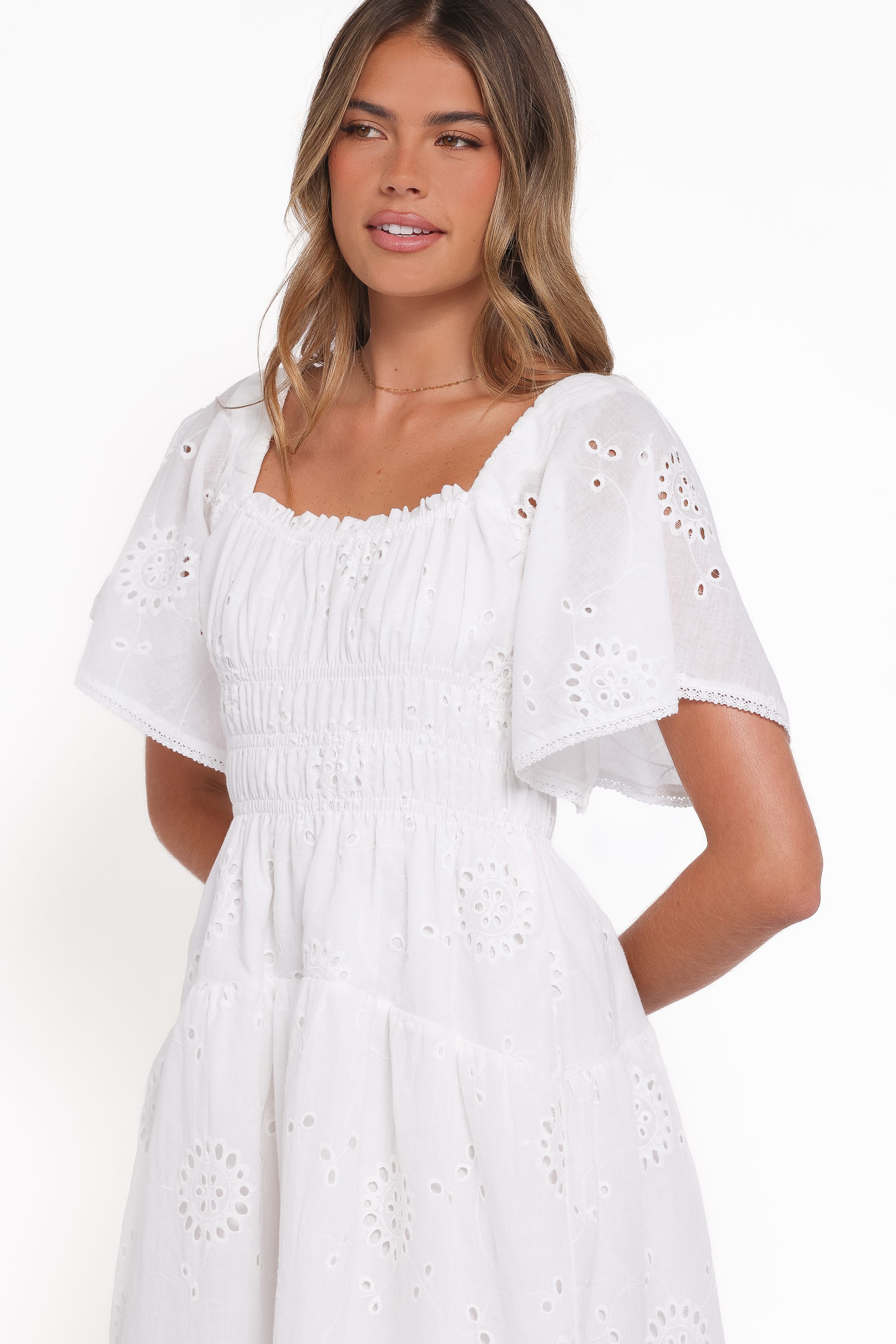 Petal and Pup USA DRESSES Tierney Mini Dress - White