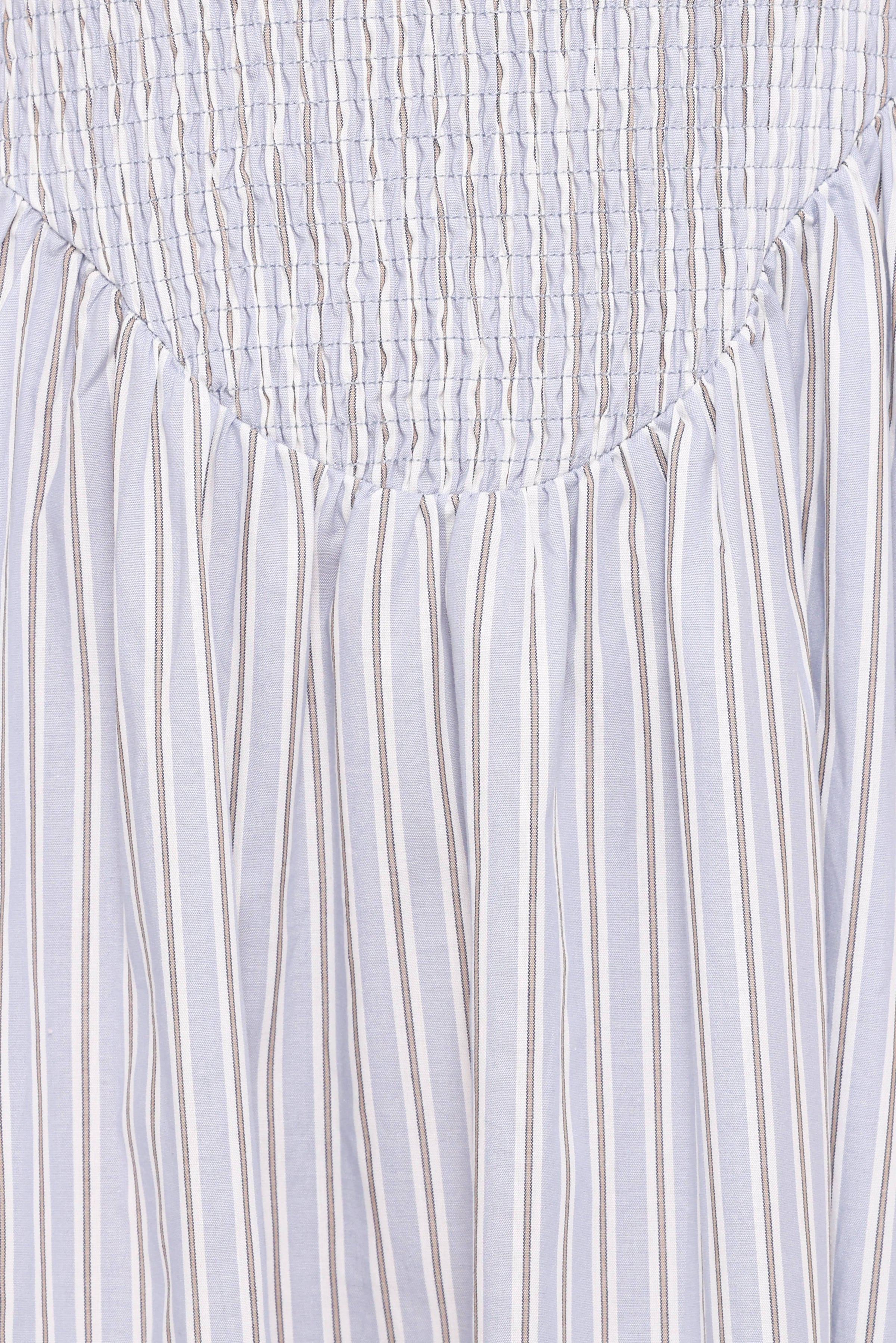 Petal and Pup USA DRESSES Tony Maxi Dress - Brown/Blue Stripe