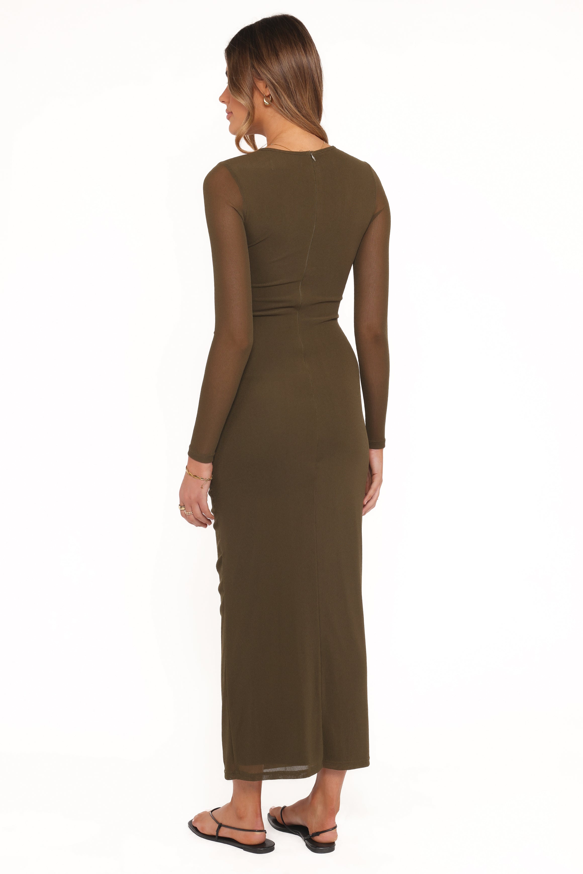 Petal and Pup USA DRESSES Tormund Midi Dress - Olive