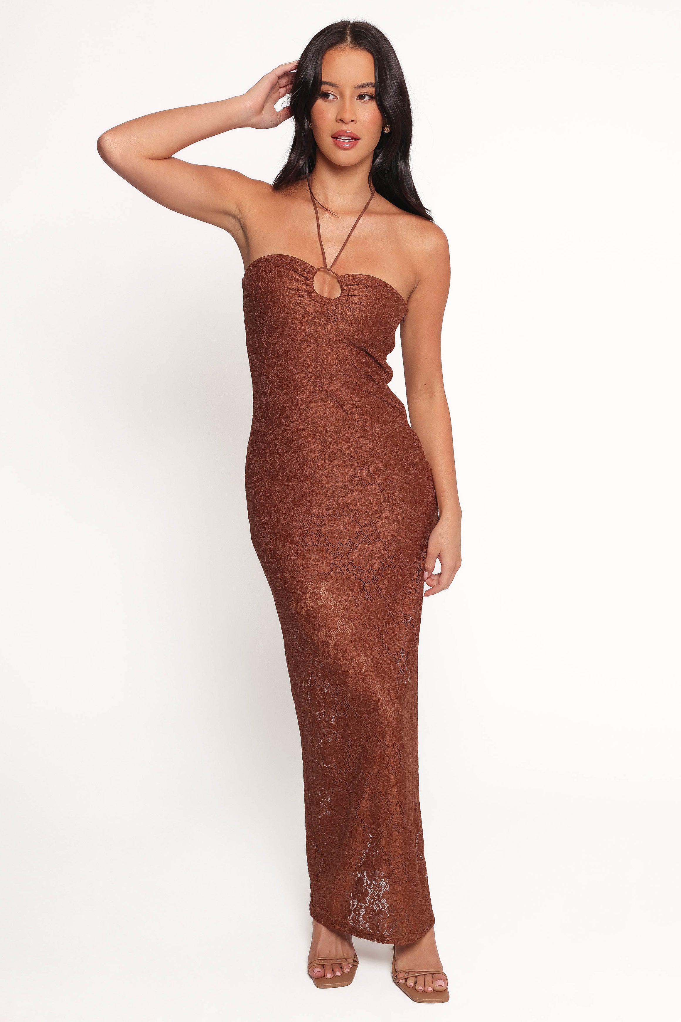Petal and Pup USA DRESSES Tucker Midi Dress - Brown (Hold for Rack)