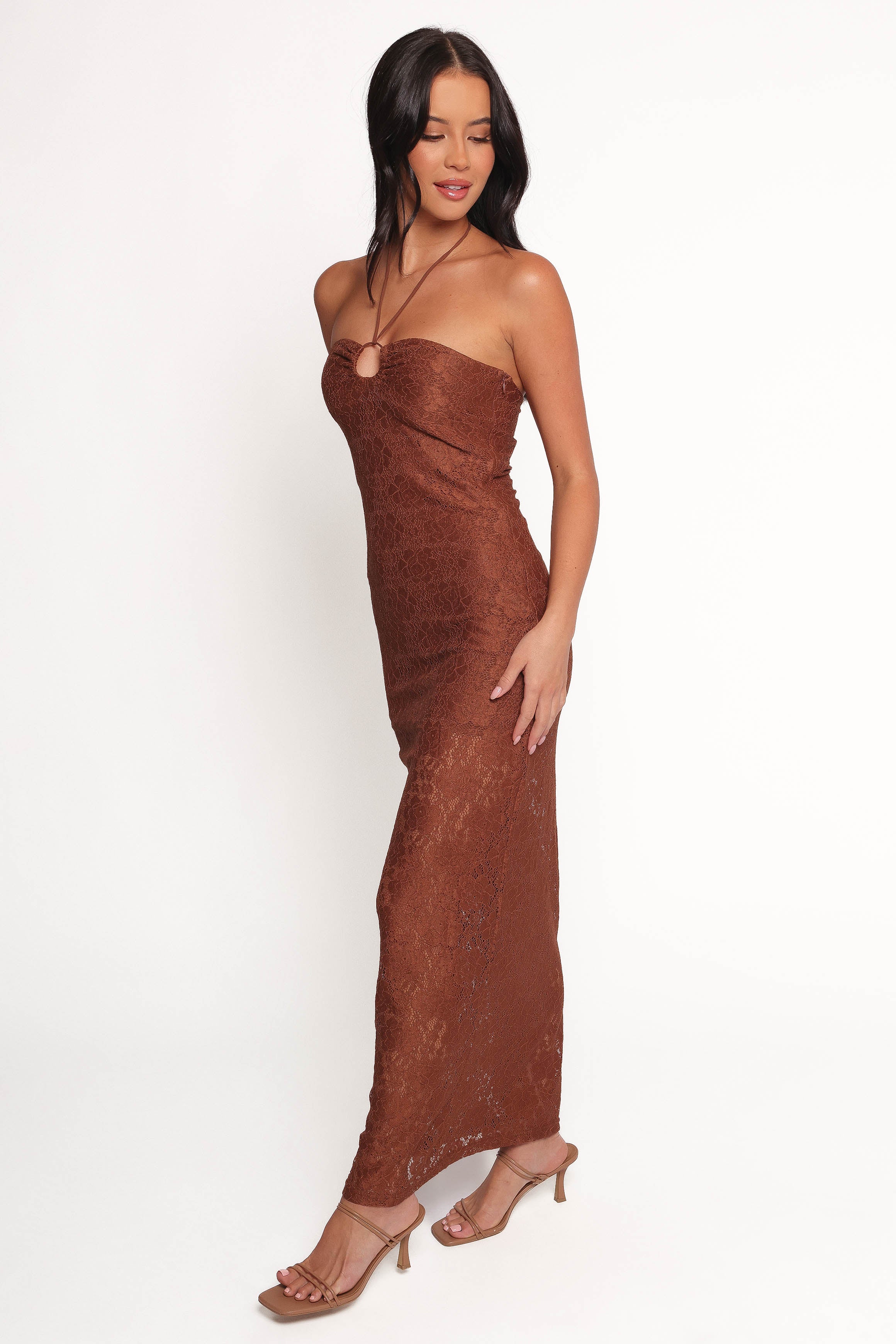 Petal and Pup USA DRESSES Tucker Midi Dress - Brown (Hold for Rack)