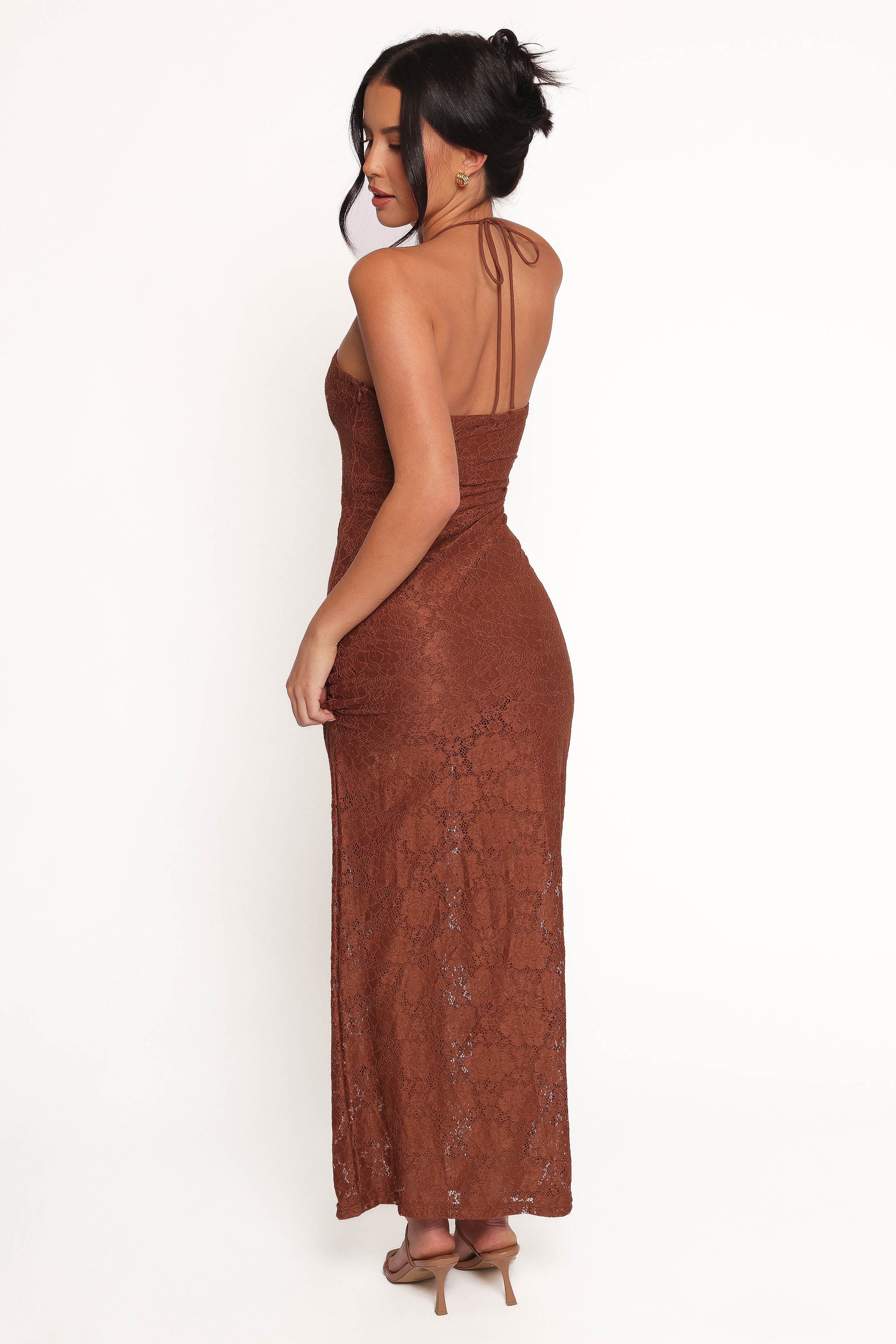 Petal and Pup USA DRESSES Tucker Midi Dress - Brown (Hold for Rack)