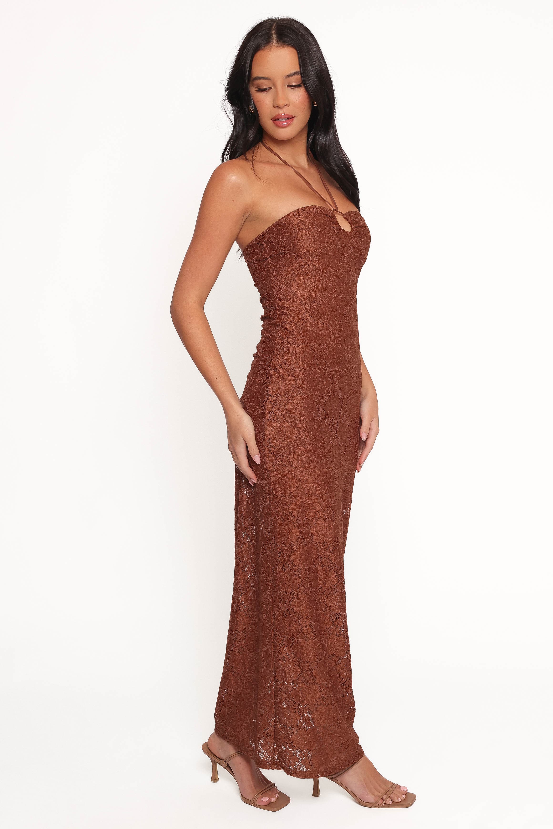 Petal and Pup USA DRESSES Tucker Midi Dress - Brown (Hold for Rack)