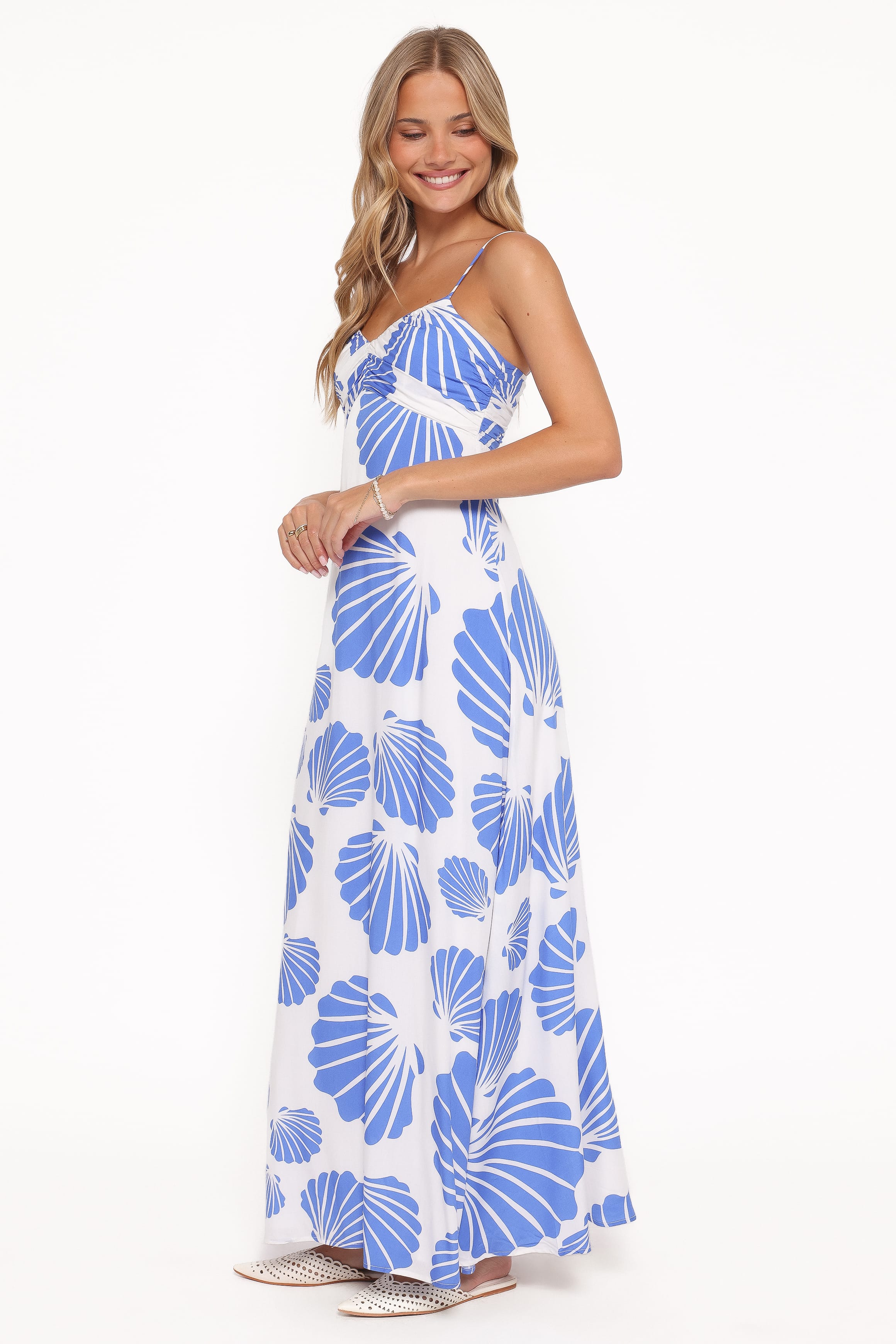 Petal and Pup USA DRESSES Tyla Maxi Dress - Blue Shell