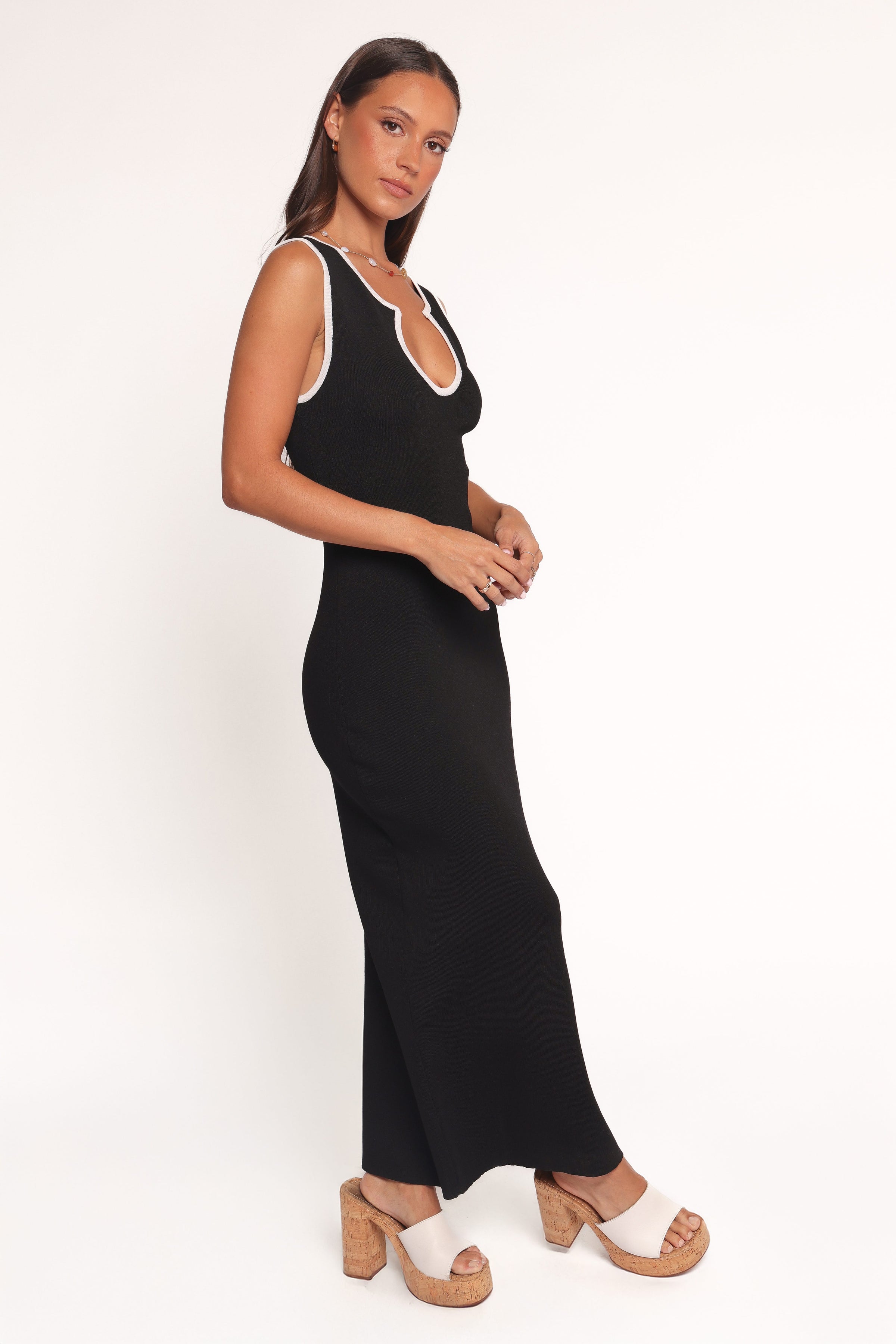 Petal and Pup USA DRESSES Umi Midi Dress - Black