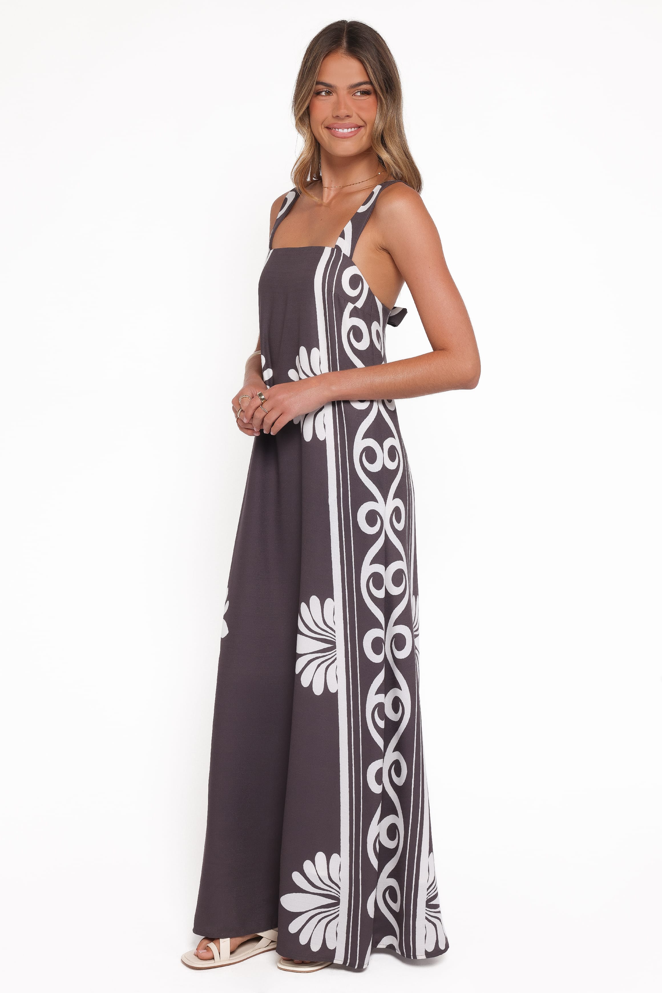 Petal and Pup USA DRESSES Valeria Maxi Dress - Espresso