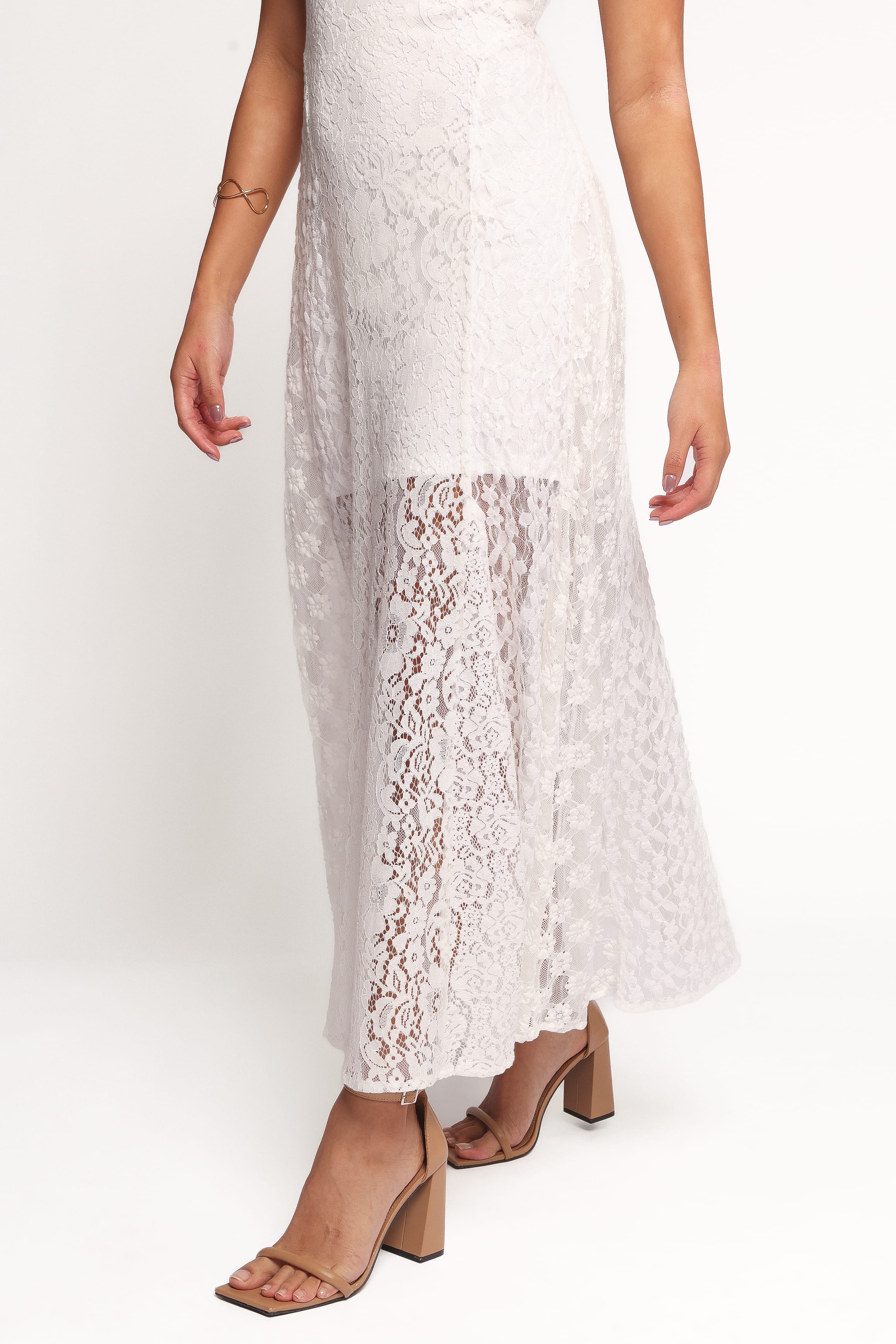 Petal and Pup USA DRESSES Varia Lace Maxi Dress - White (Hold for Rack)