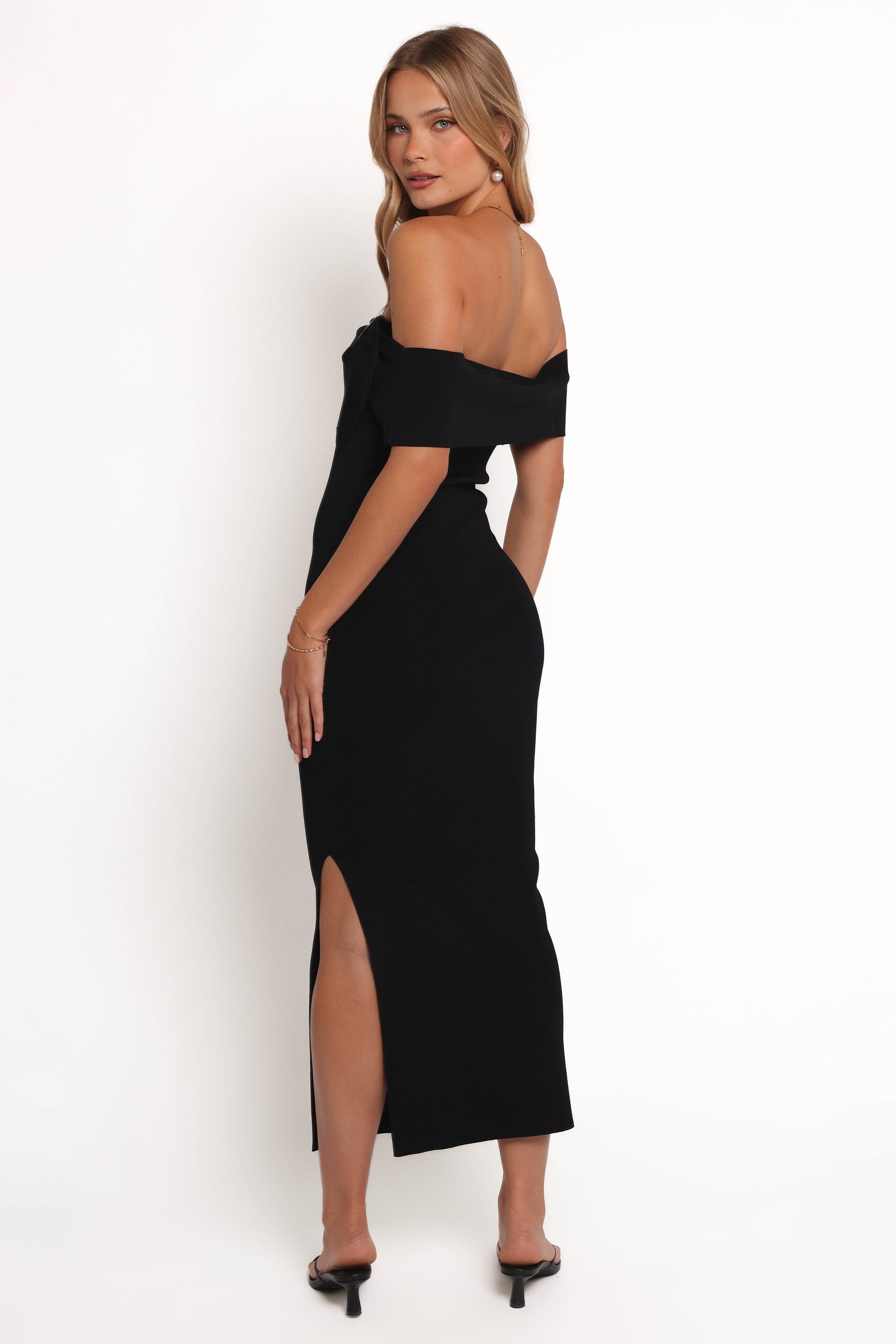 Petal and Pup USA DRESSES Venus Midi Dress - Black