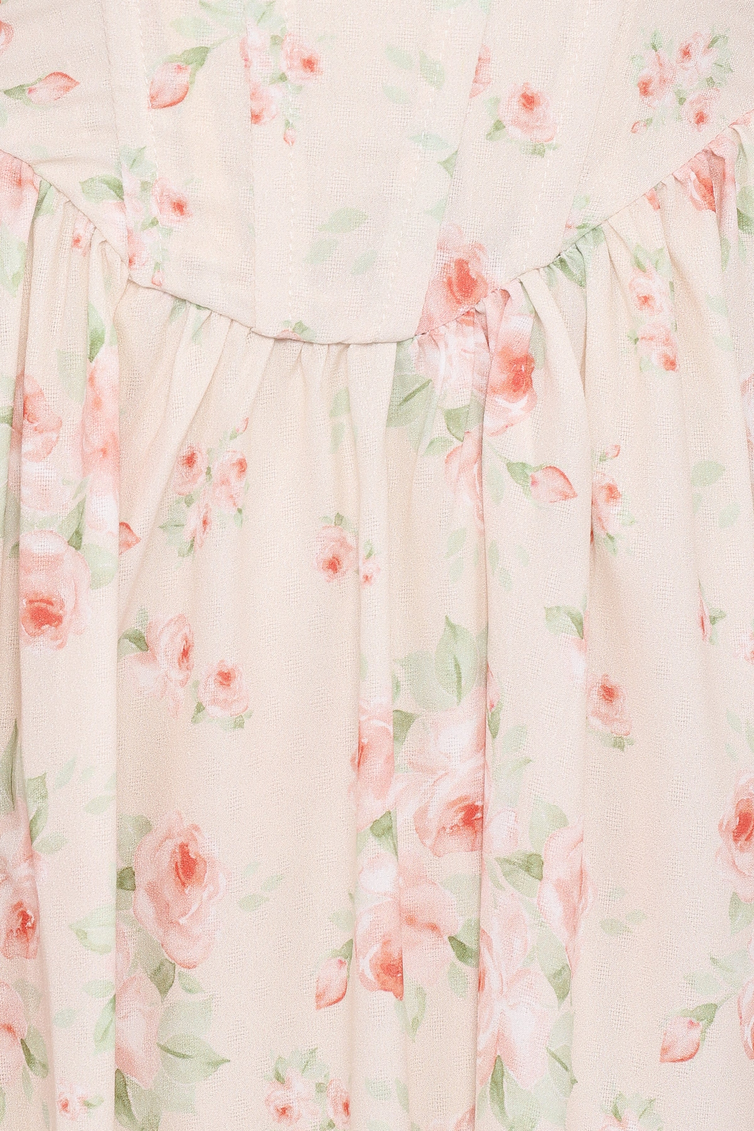 Petal and Pup USA DRESSES Vespa Midi Dress - Peach Floral