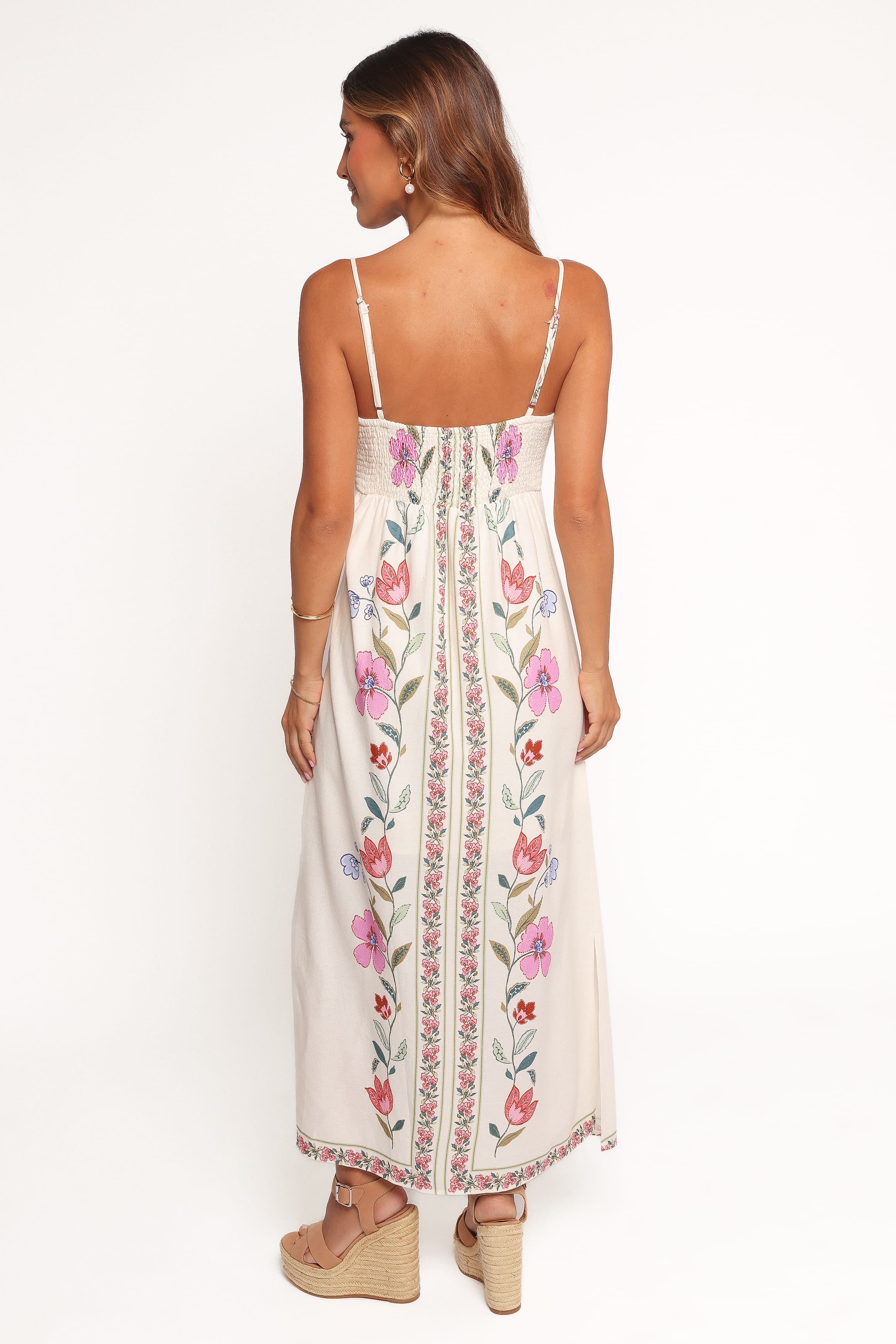 Petal and Pup USA DRESSES Vesta Midi Dress - Pink Multi