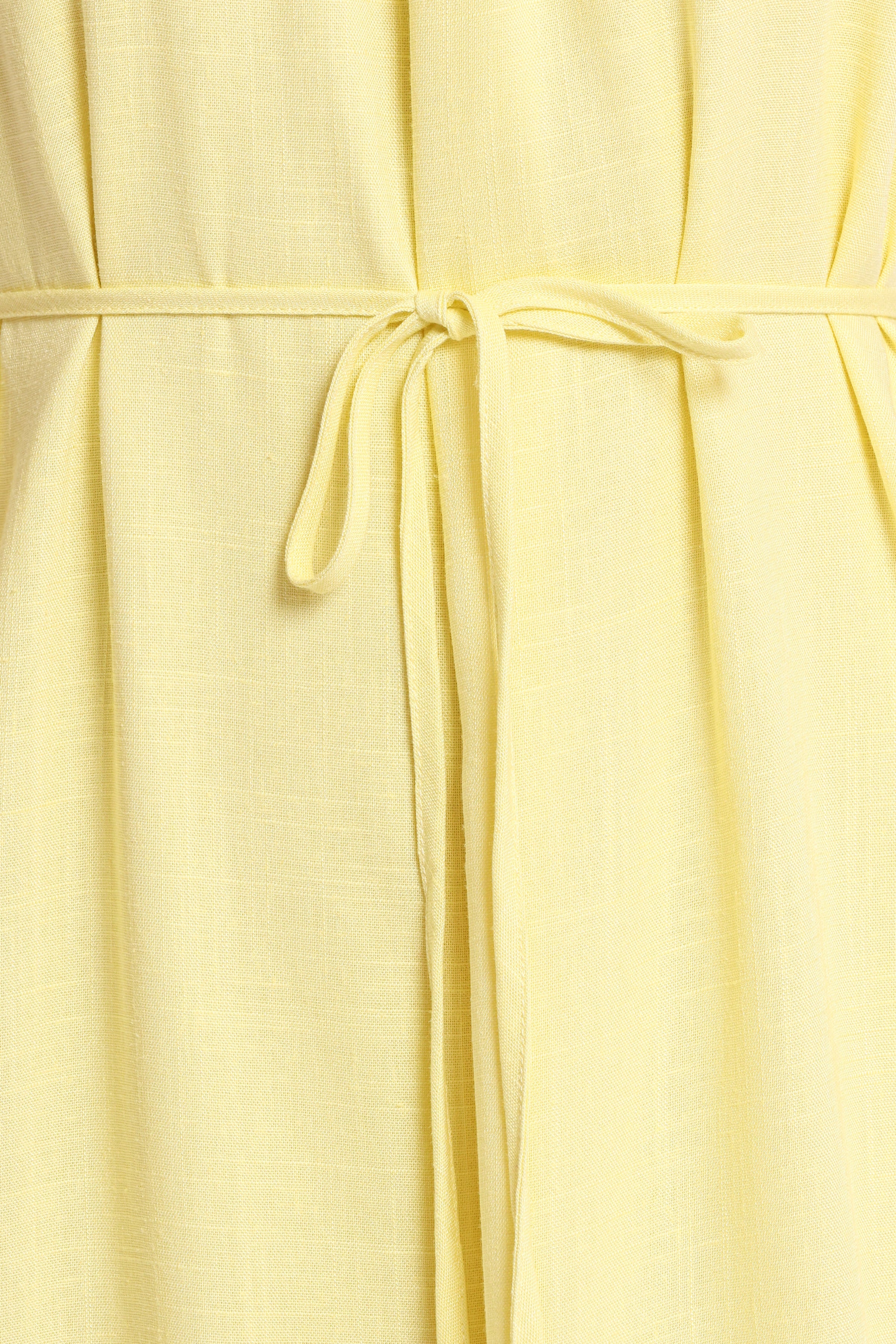 Petal and Pup USA DRESSES View Halterneck Maxi Dress - Lemon