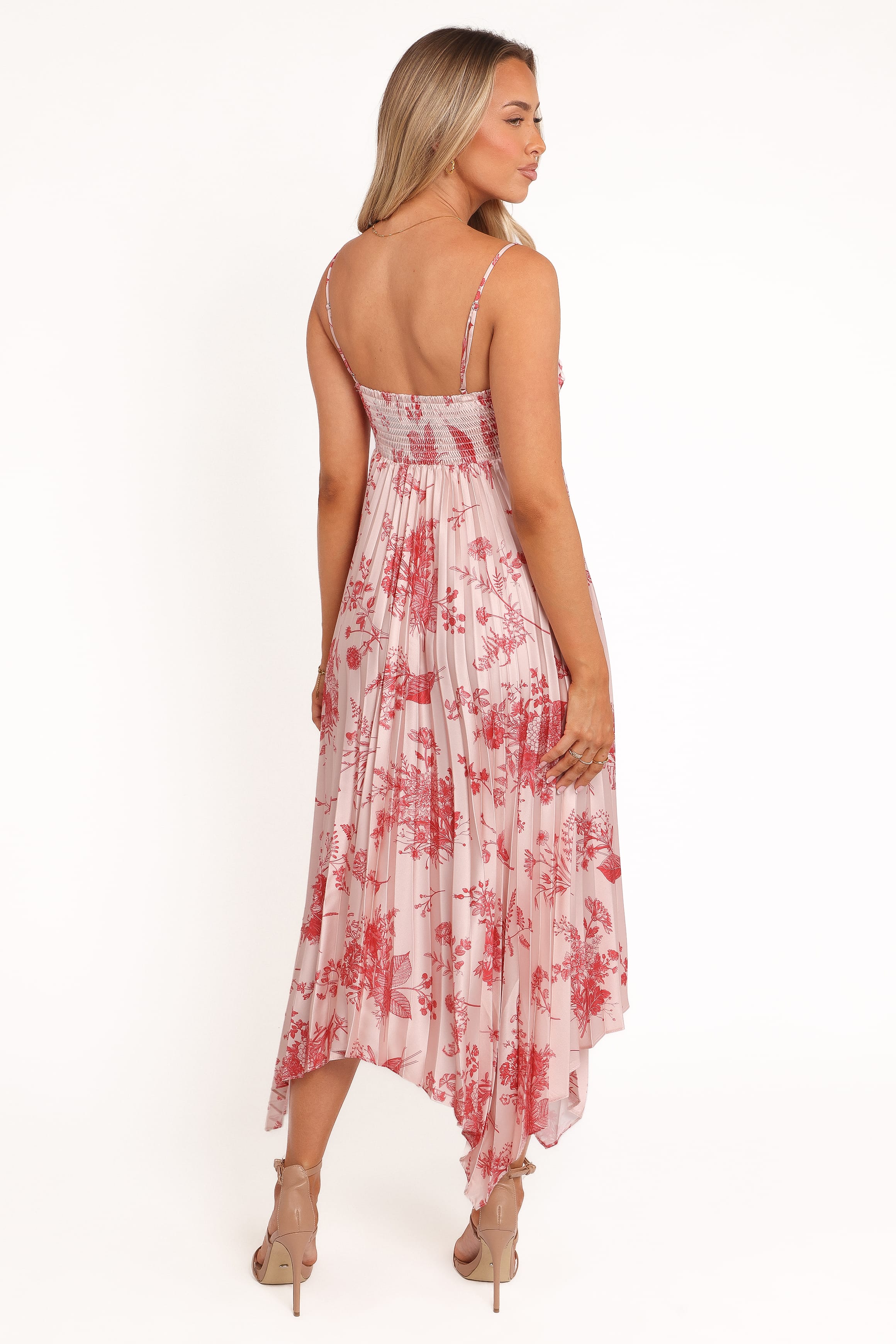 Petal and Pup USA DRESSES Vikki Dress - Red Floral