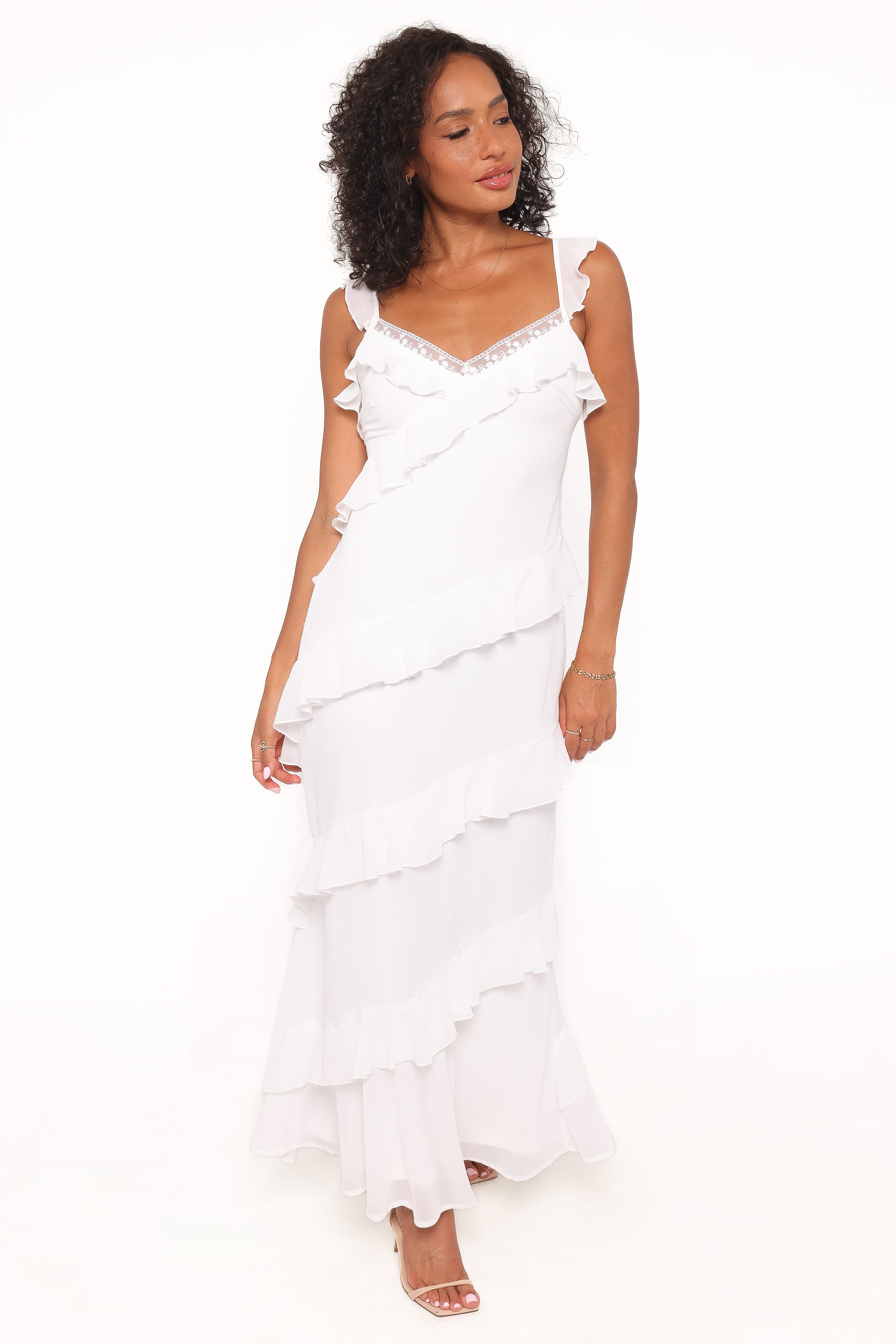 Petal and Pup USA DRESSES Virginia Maxi Dress - White