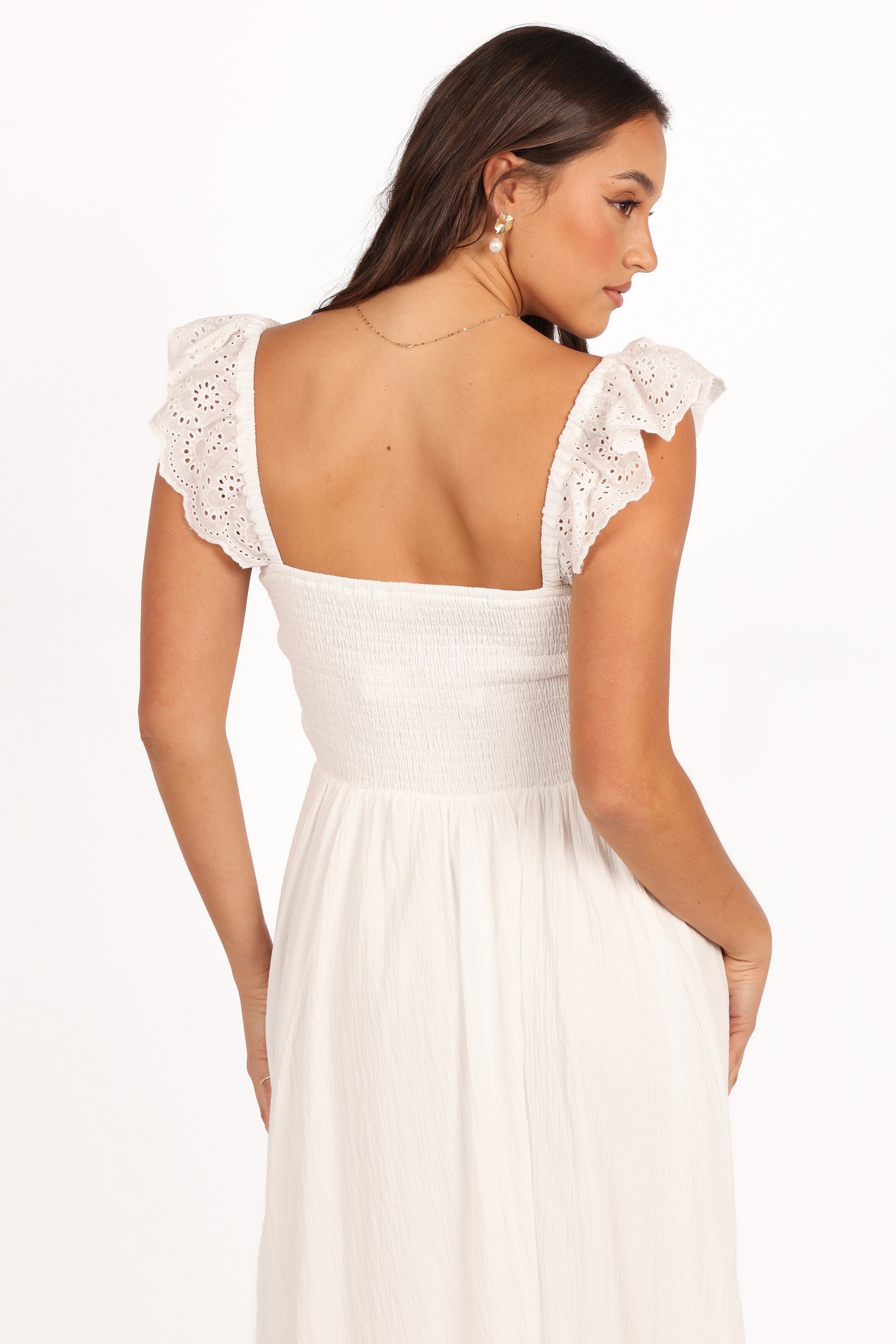 Petal and Pup USA DRESSES Webster Midi Dress - Off White