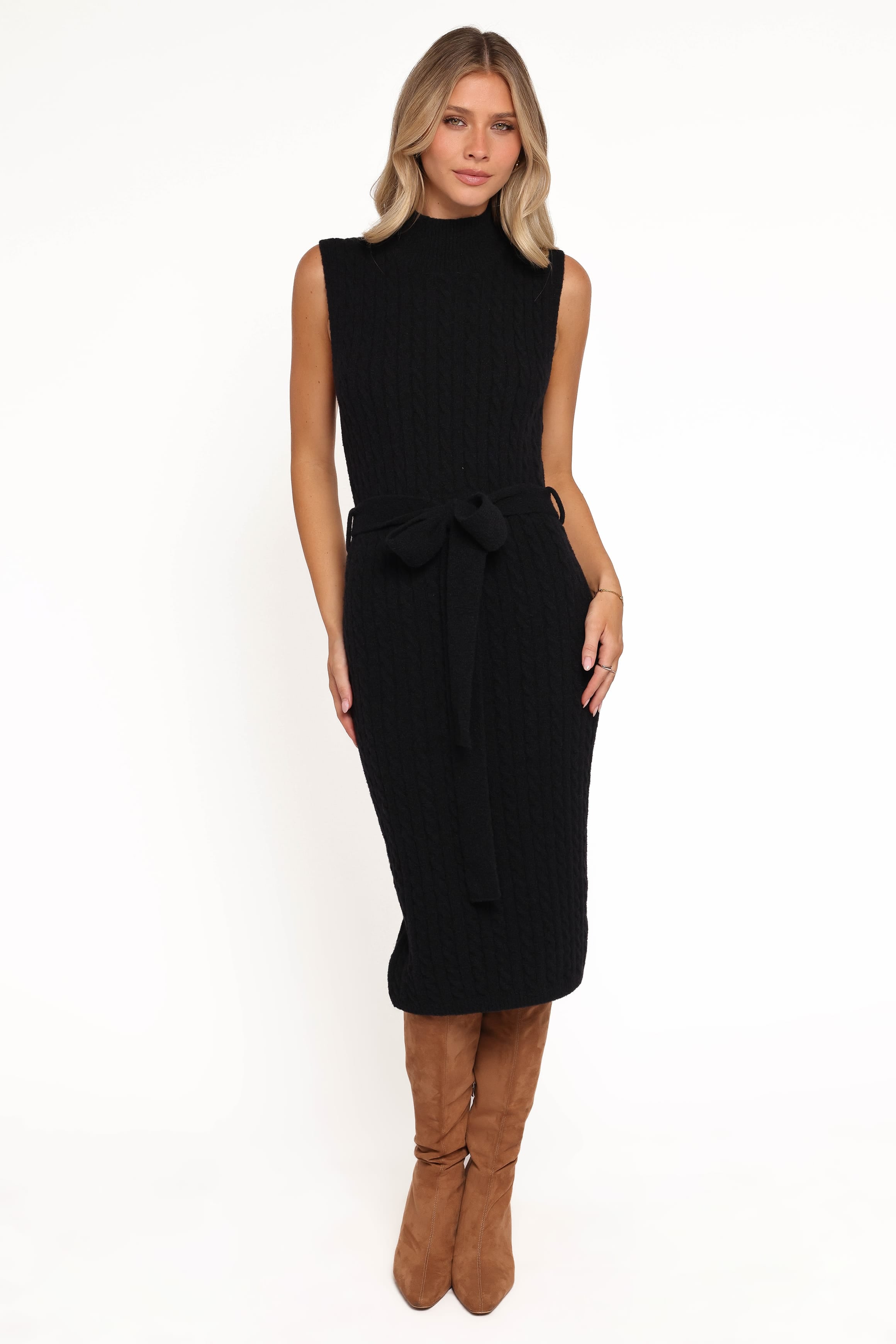 Petal and Pup USA DRESSES Wembley Midi Dress - Black