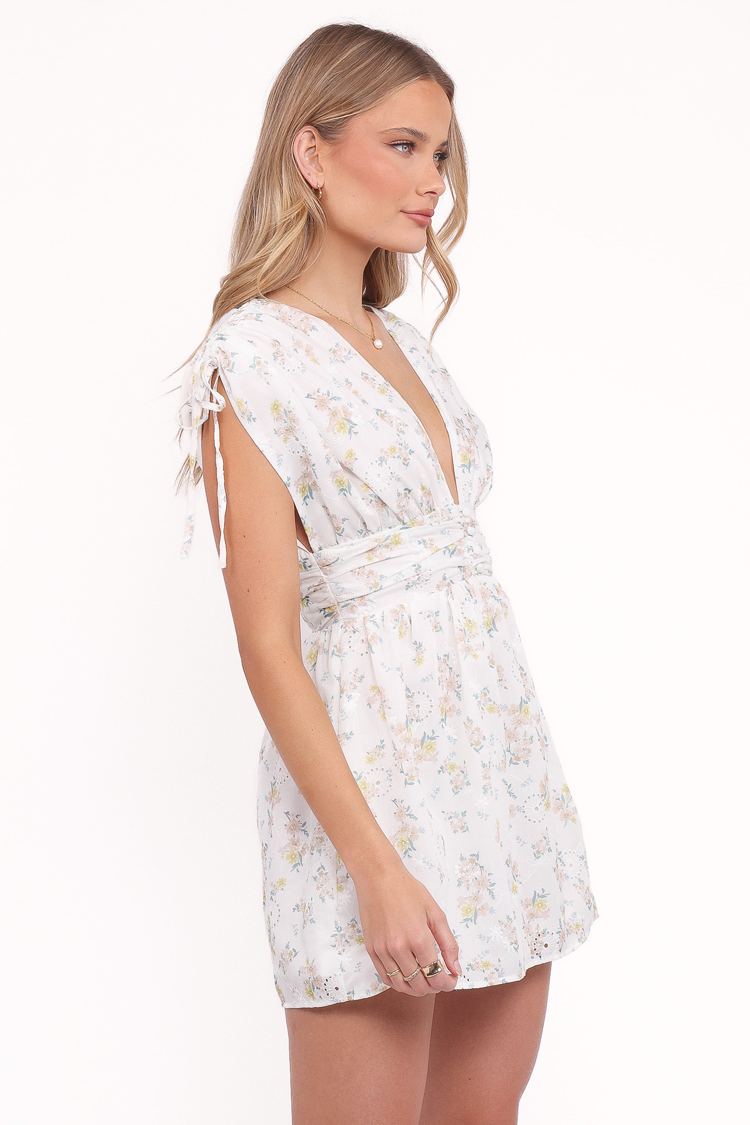 Petal and Pup USA DRESSES Wendi Ruffle Mini Dress - Floral