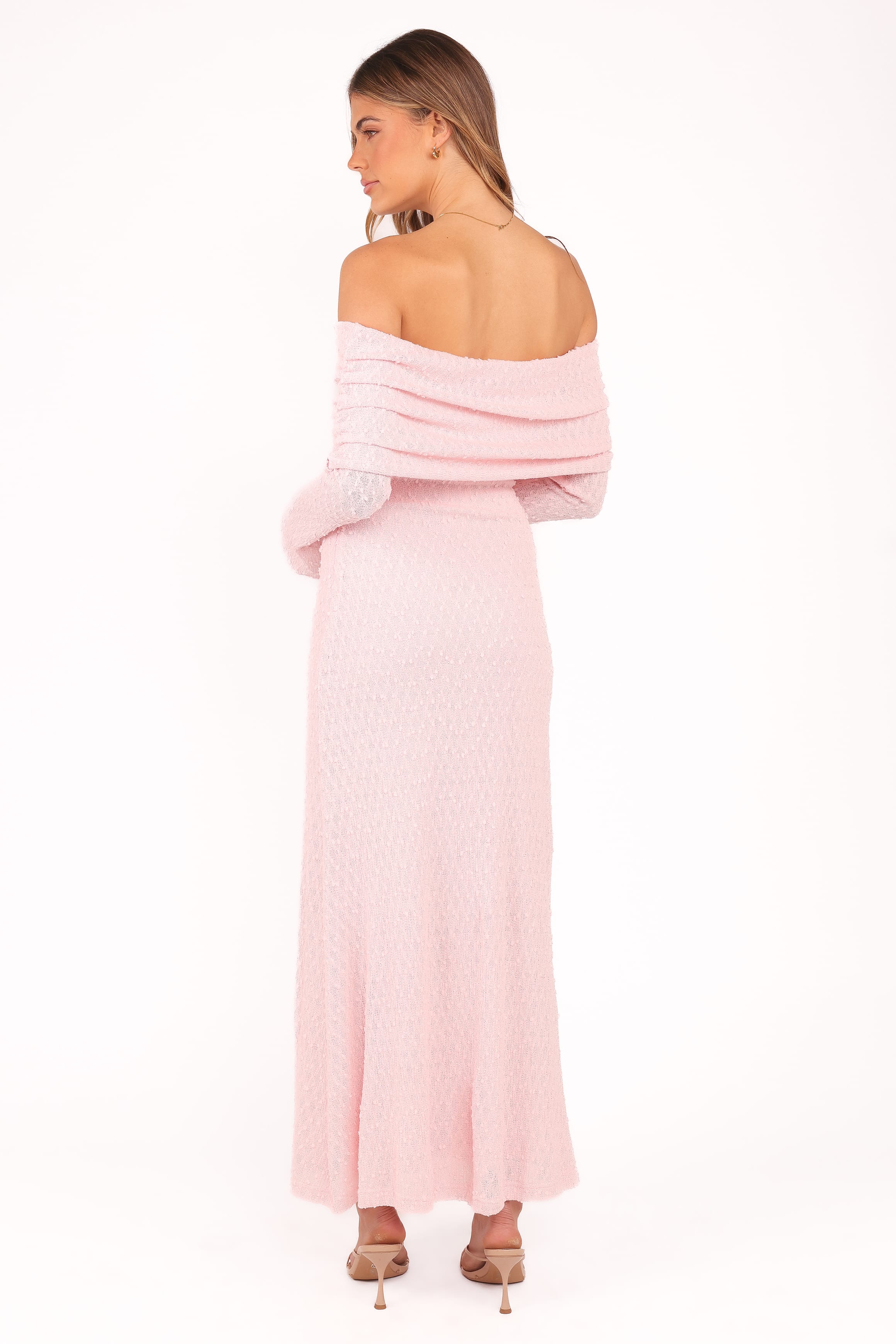 Petal and Pup USA DRESSES Wilma Off Shoulder Dress - Pink