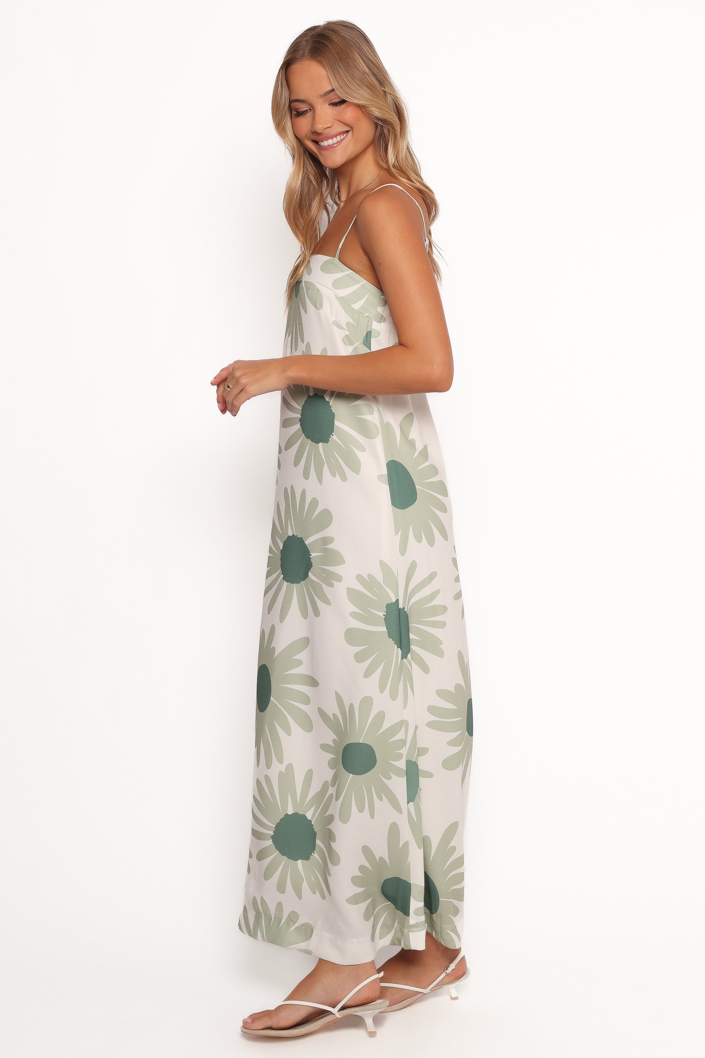 Petal and Pup USA DRESSES Wilson Maxi Dress - Green Floral