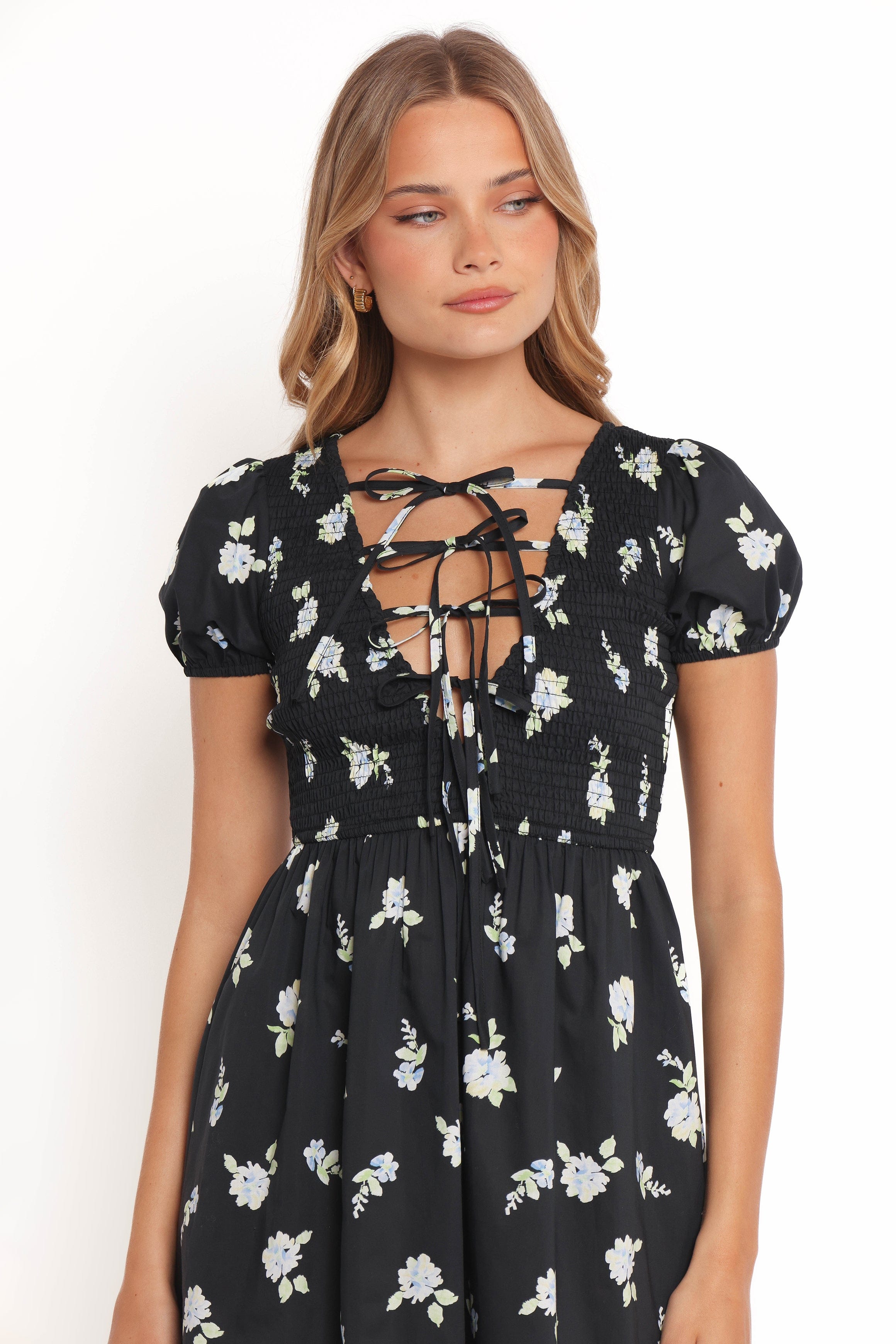 Petal and Pup USA DRESSES Winny Mini Dress - Navy Floral (Hold for Rack)