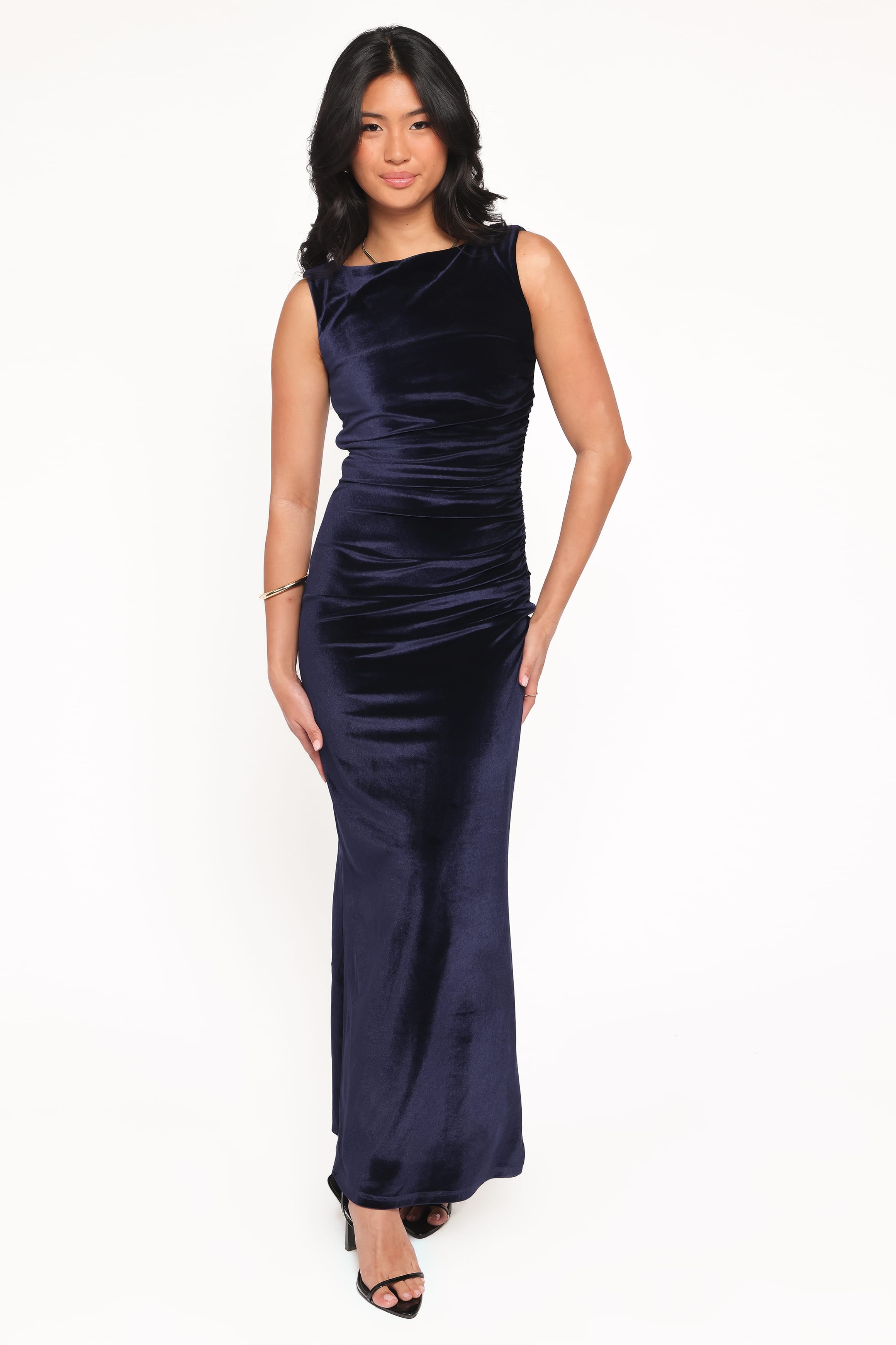 Petal and Pup USA DRESSES Winton Maxi Dress - Midnight Velvet