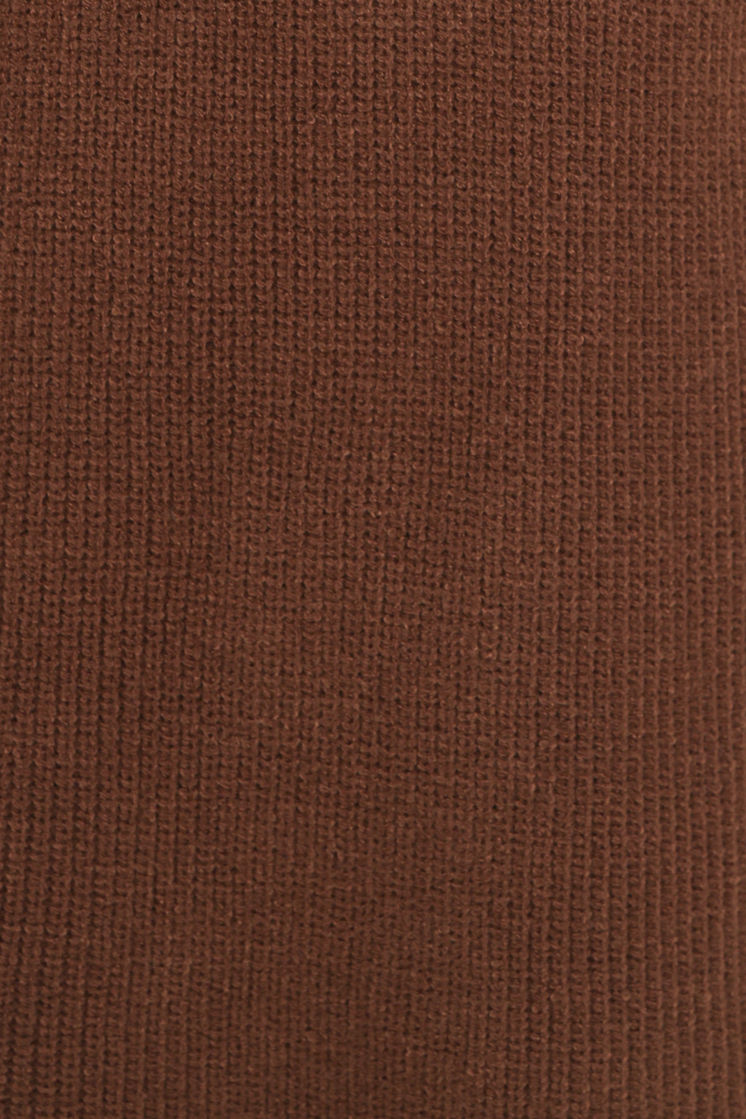 Petal and Pup USA DRESSES Wright Knit Mini Dress - Chocolate Brown