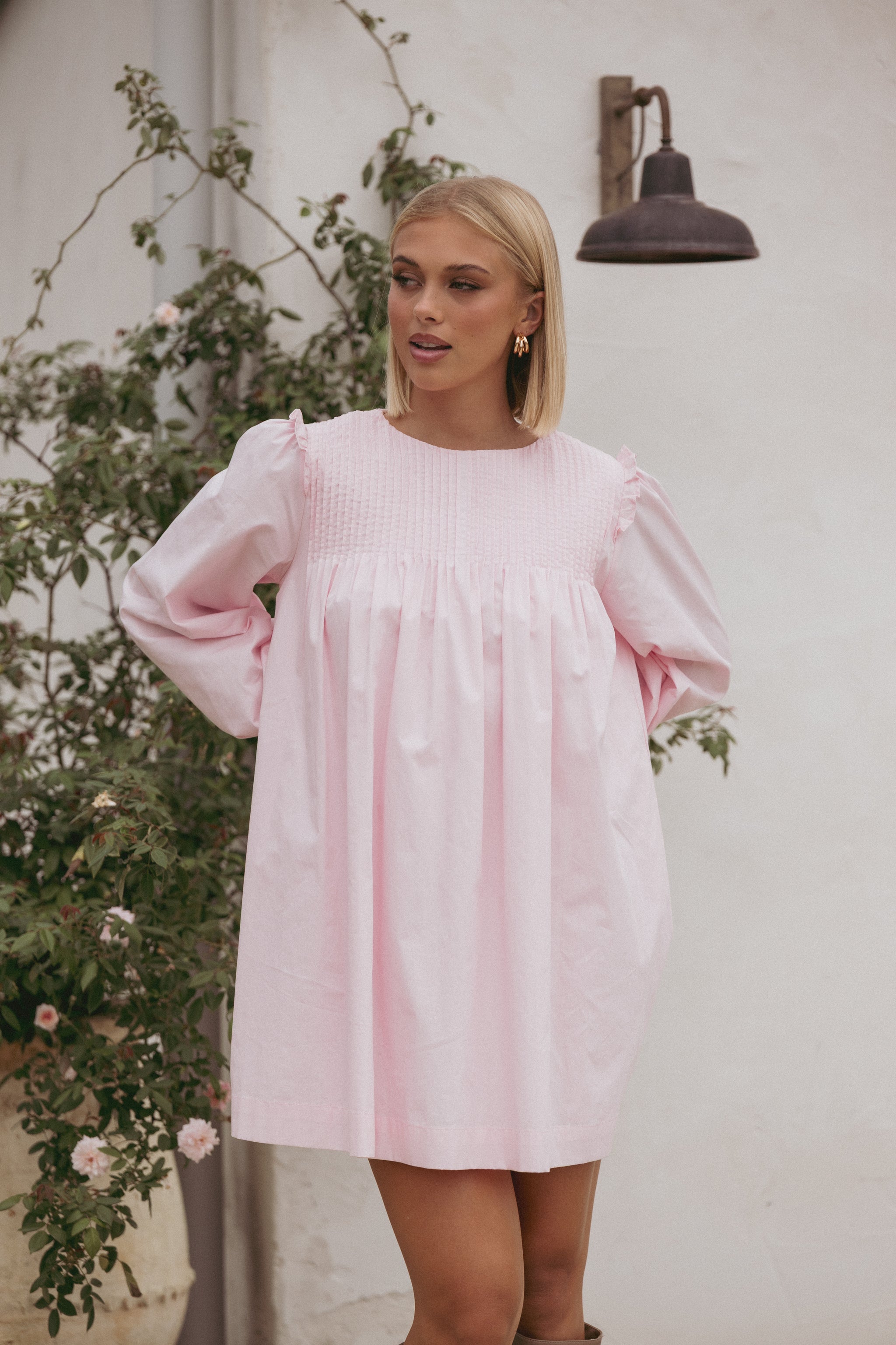 open lace back dress Ever-Pretty See-Through Chiffon Puff Long Sleeve Mother Dress main image 0