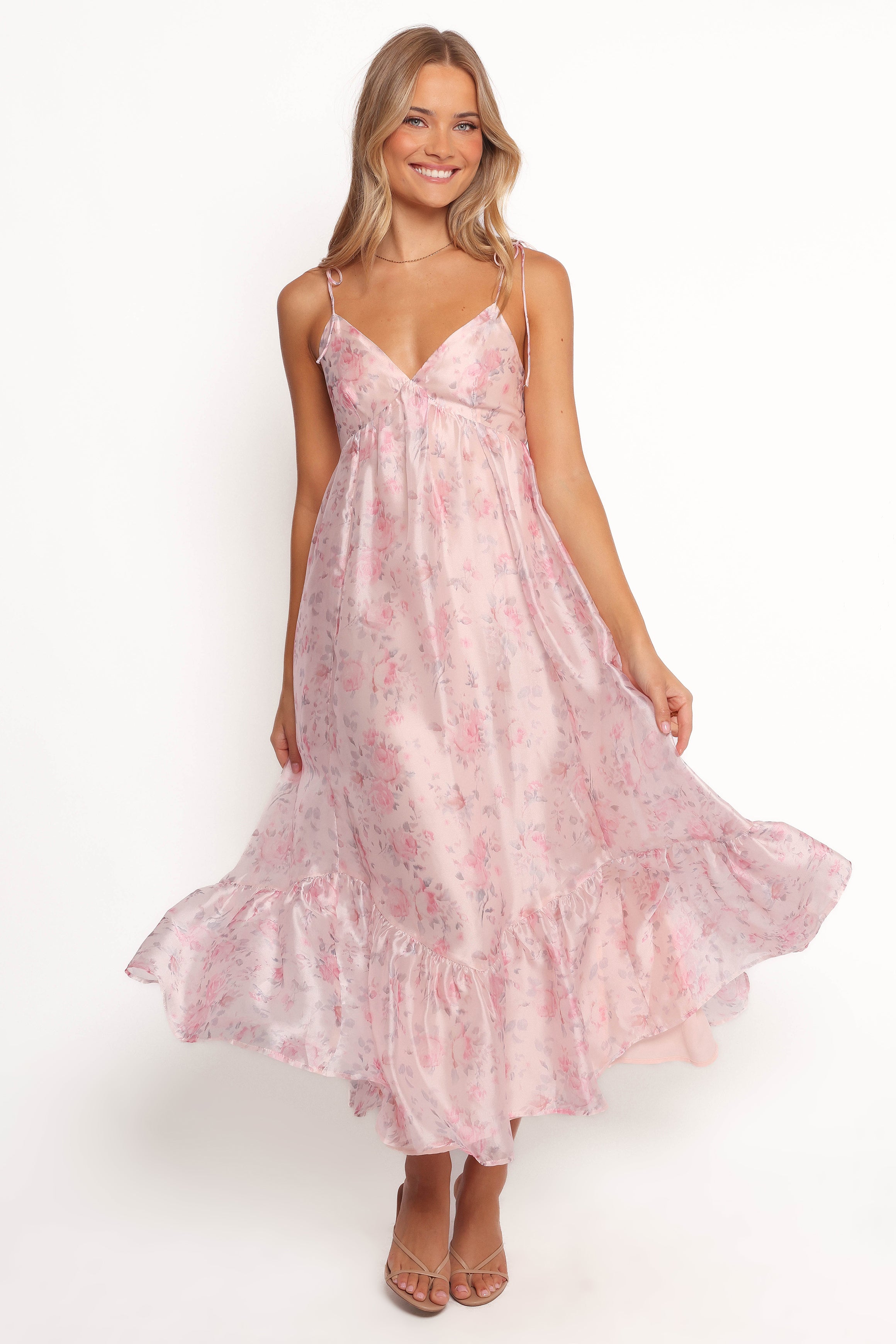 Petal and Pup USA DRESSES Xanthe Maxi Dress - Pink Floral