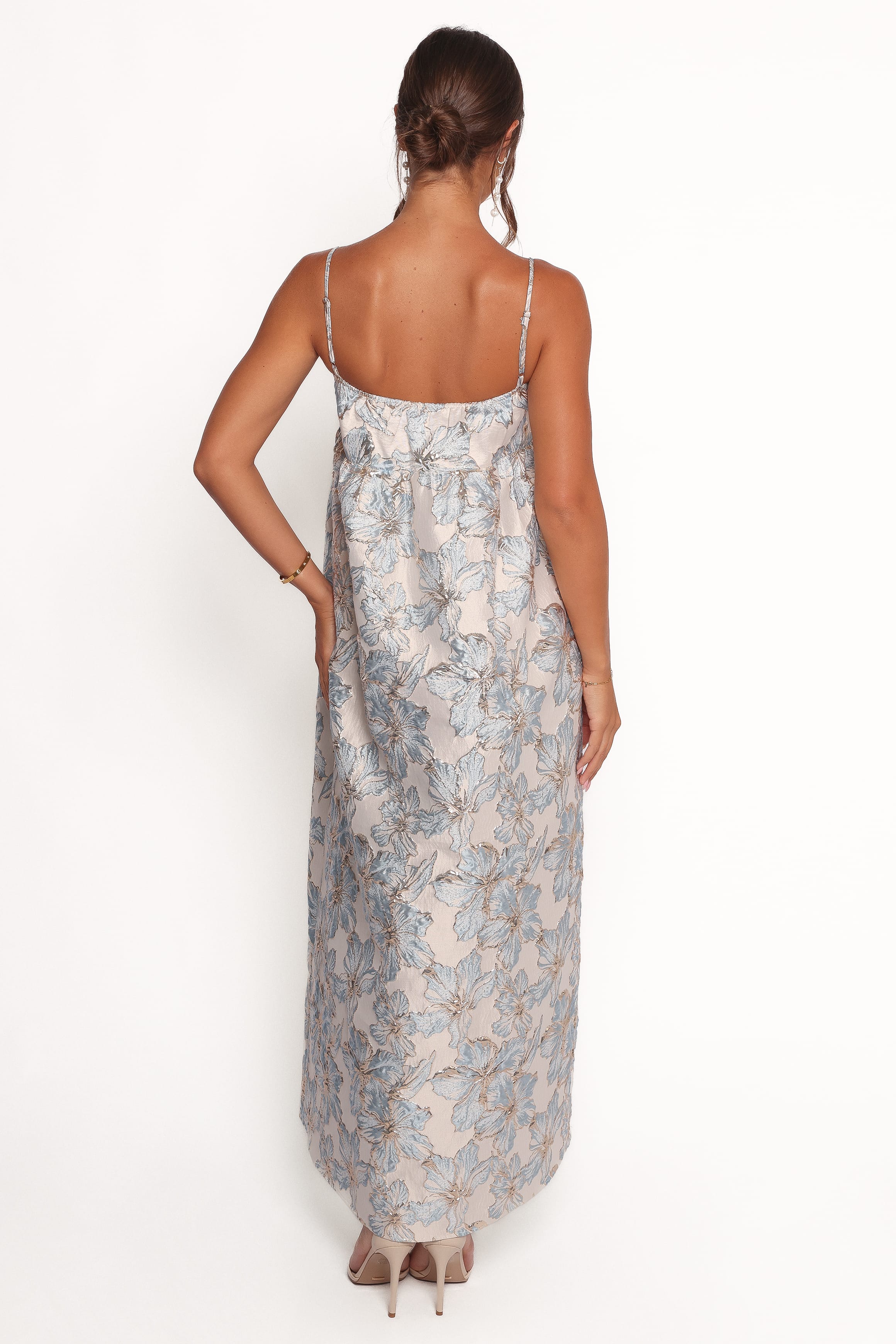 Petal and Pup USA DRESSES Yasmine Maxi Dress - Baby Blue Floral